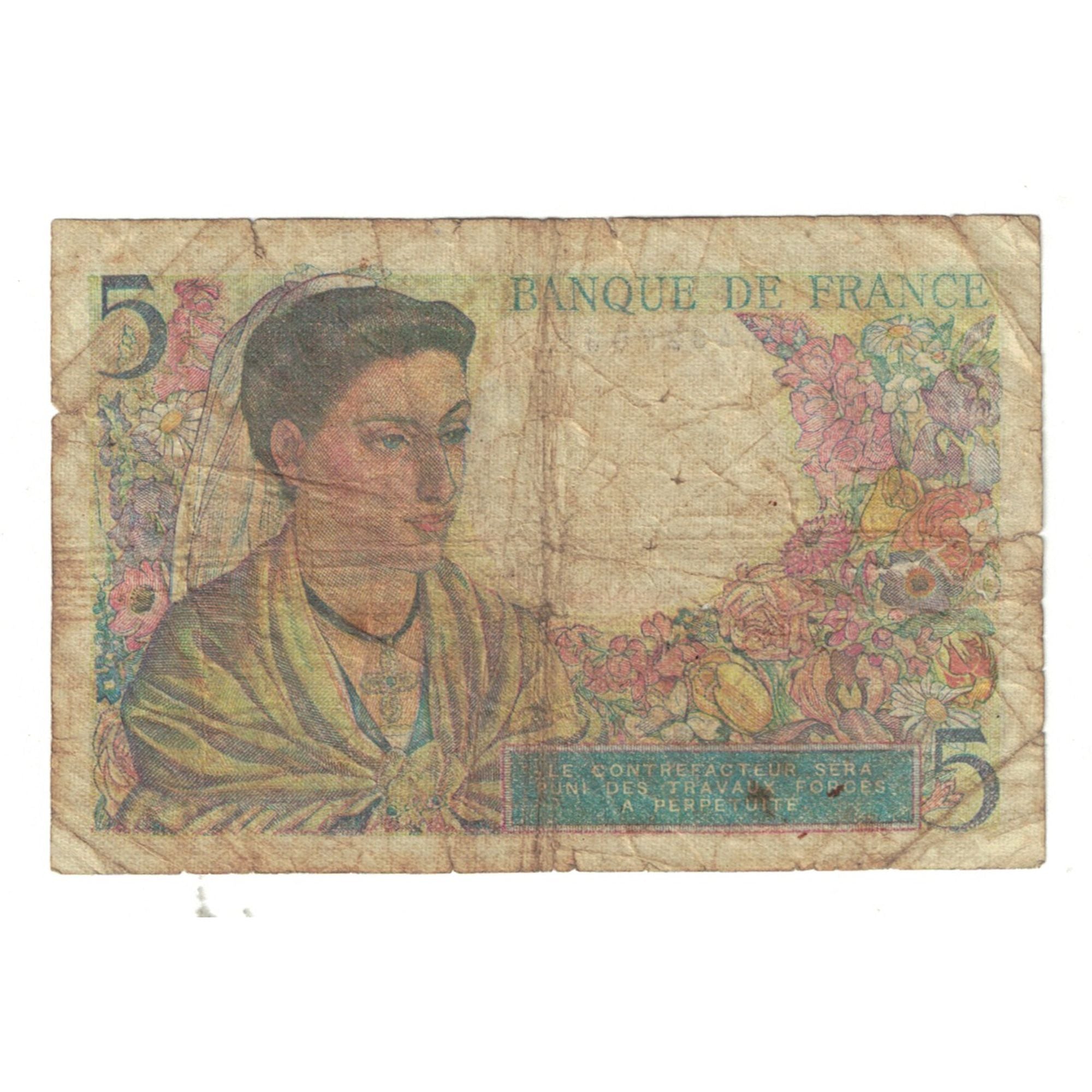 Frankreich, 5 Francs, Berger, 1947, Z.146, S, Fayette:5.7, KM:98b