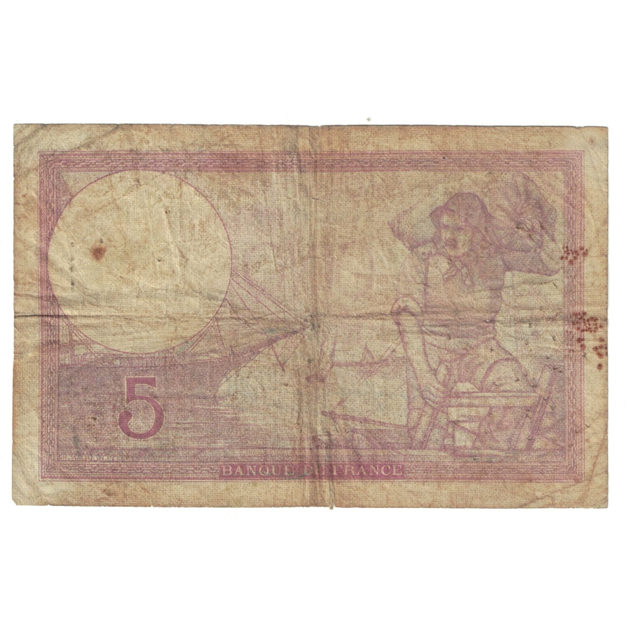 França, 5 Francs, 1940, Y.66120, VG(8-10), Fayette:F.04.15, KM:83