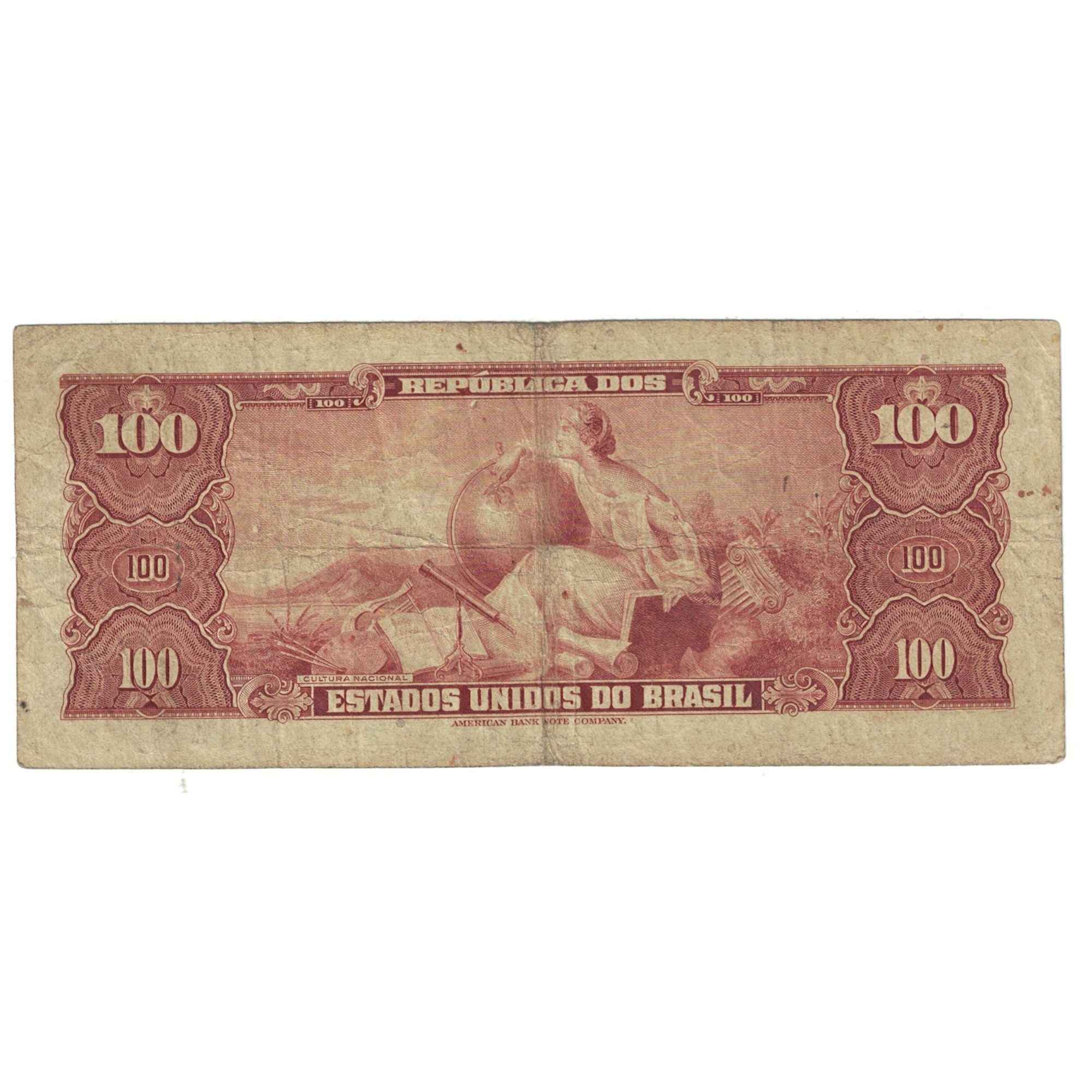 Banknote, Brazil, 100 Cruzeiros, KM:170a, VF(20-25)