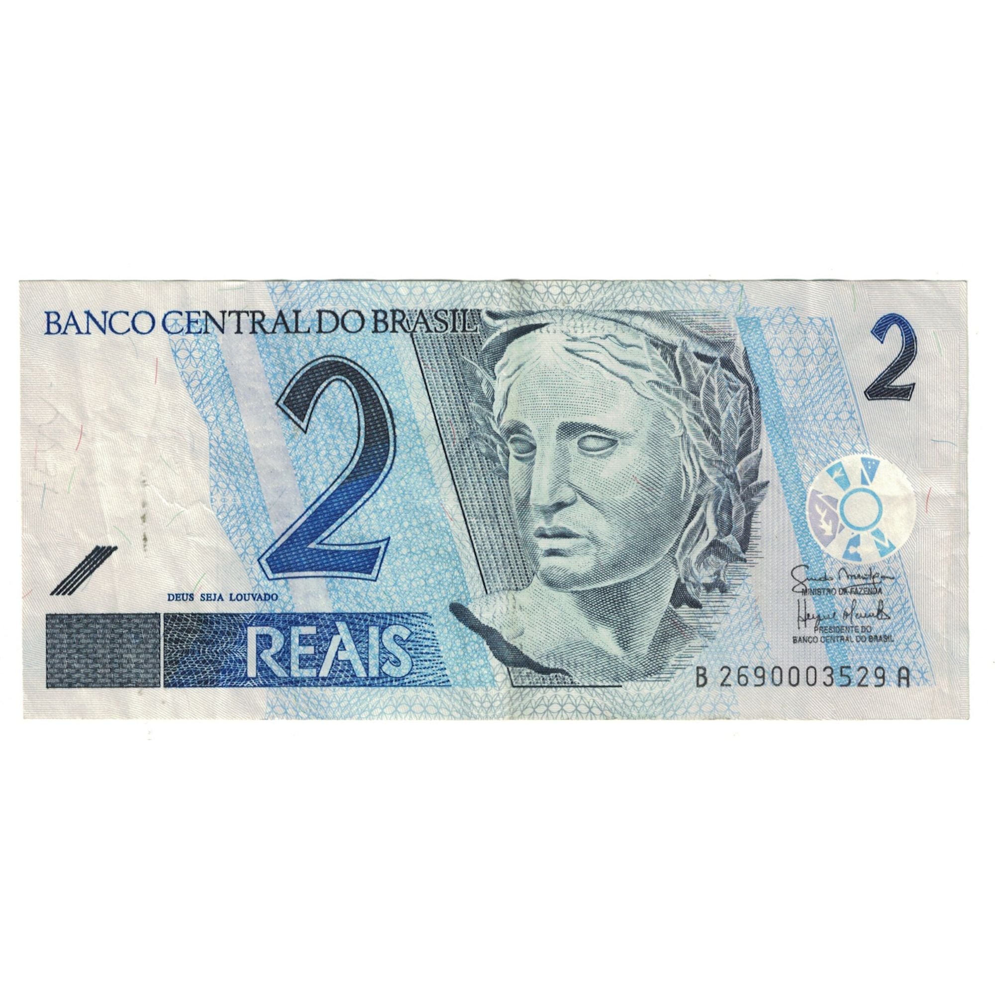 Geldschein, Brasilien, 2 Reais, KM:249a, VZ