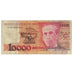 Banknot, Brazylia, 10 Cruzados Novos on 10,000 Cruzados, Undated (1989)