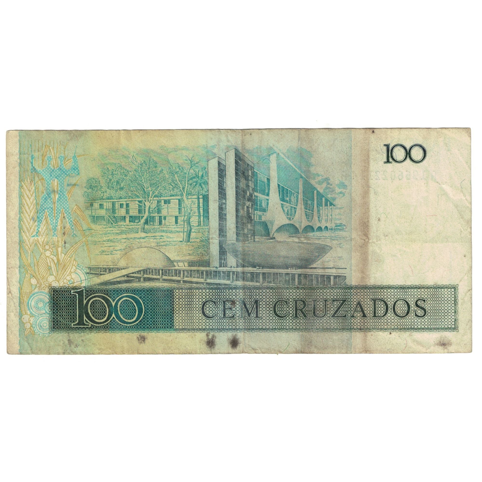 Billete, 100 Cruzados, Brasil, KM:211c, BC