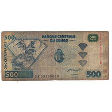 Billet, République démocratique du Congo, 500 Francs, 2002, 2002-01-04
