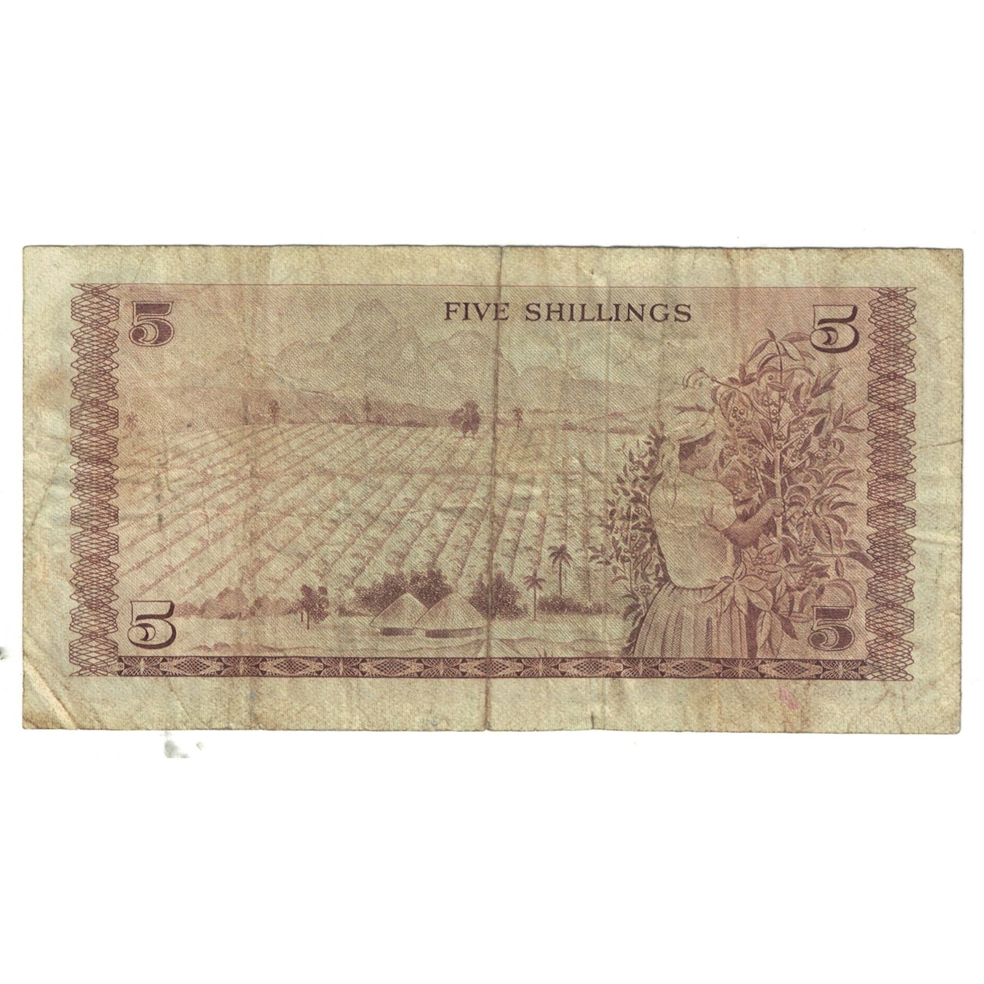 Banknote, Kenya, 5 Shillings, 1972, 1972-07-01, KM:6c, VF(20-25)