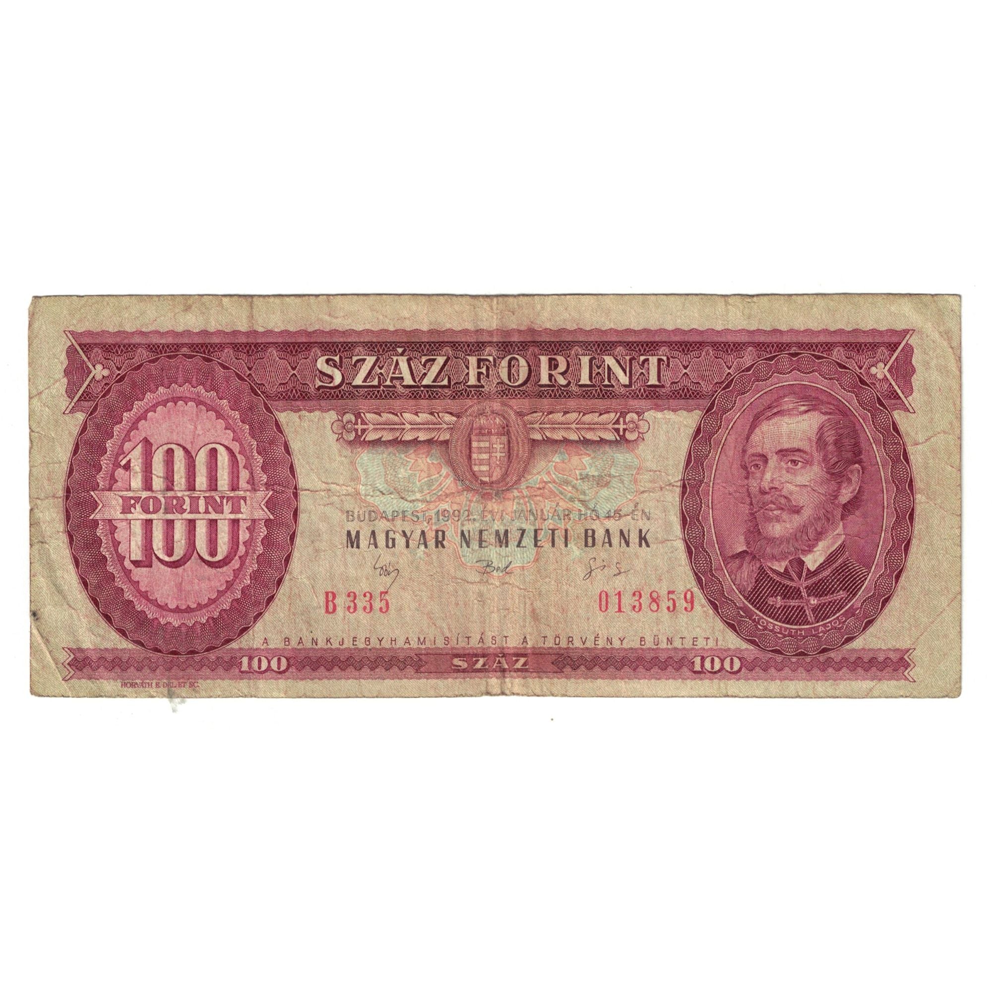 Nota, Hungria, 100 Forint, 1995, 1995, KM:174c, VF(20-25)