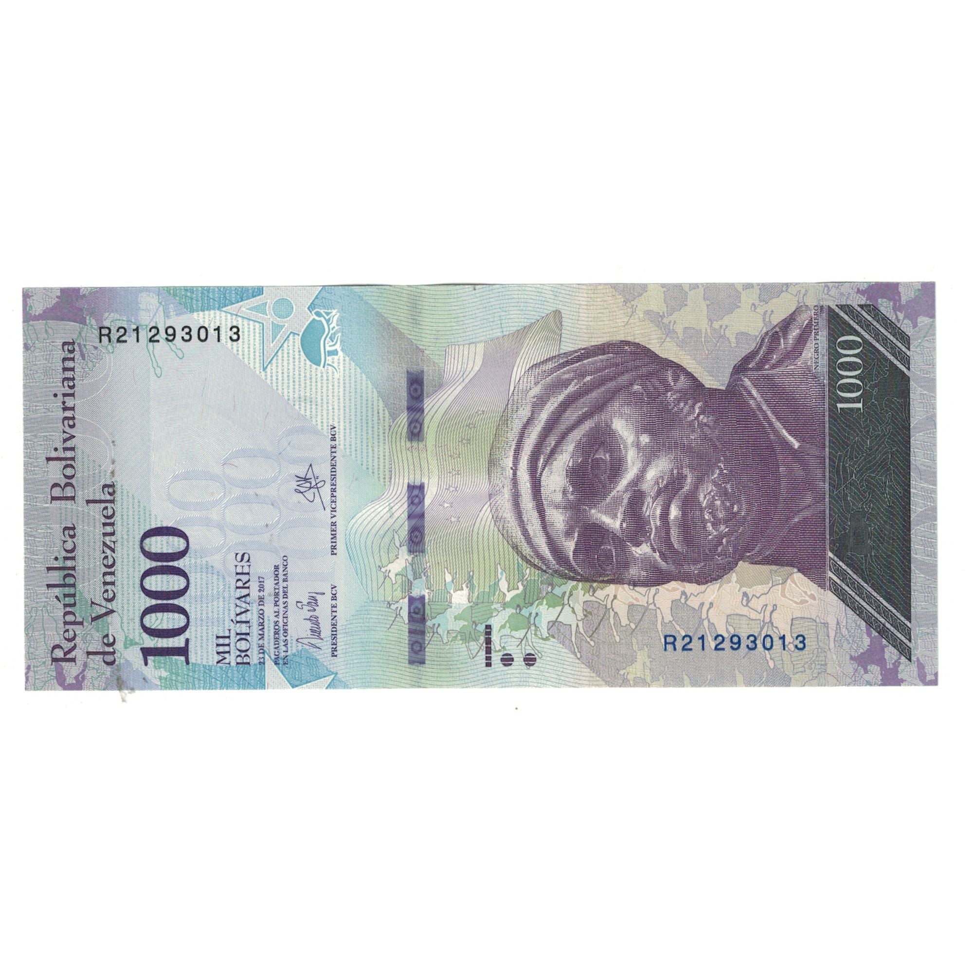 Banknote, Venezuela, 1000 Bolivares, 2017, 2017-03-23, UNC(65-70)