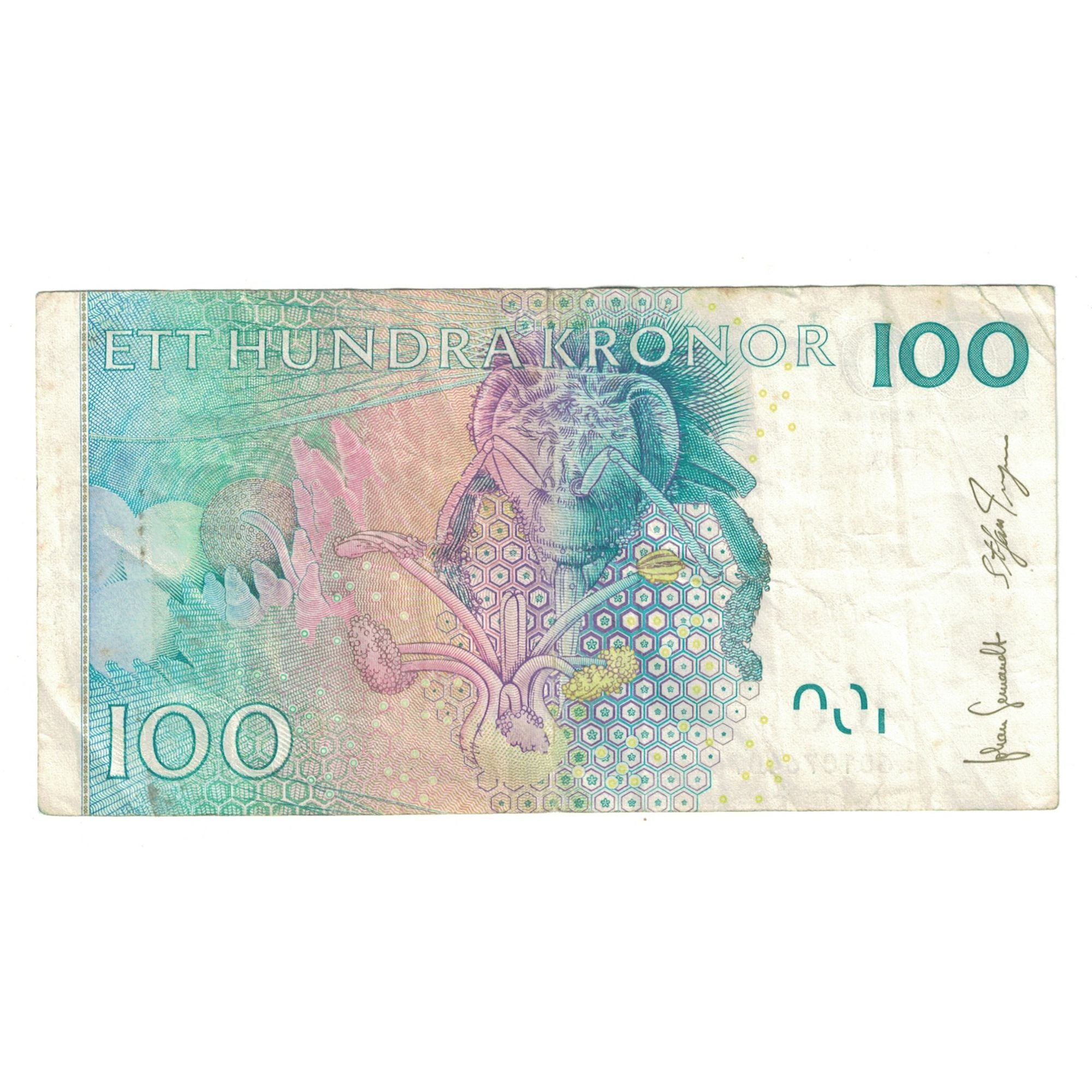 Biljet, Zweden, 100 Kronor, 2001, KM:65a, TTB