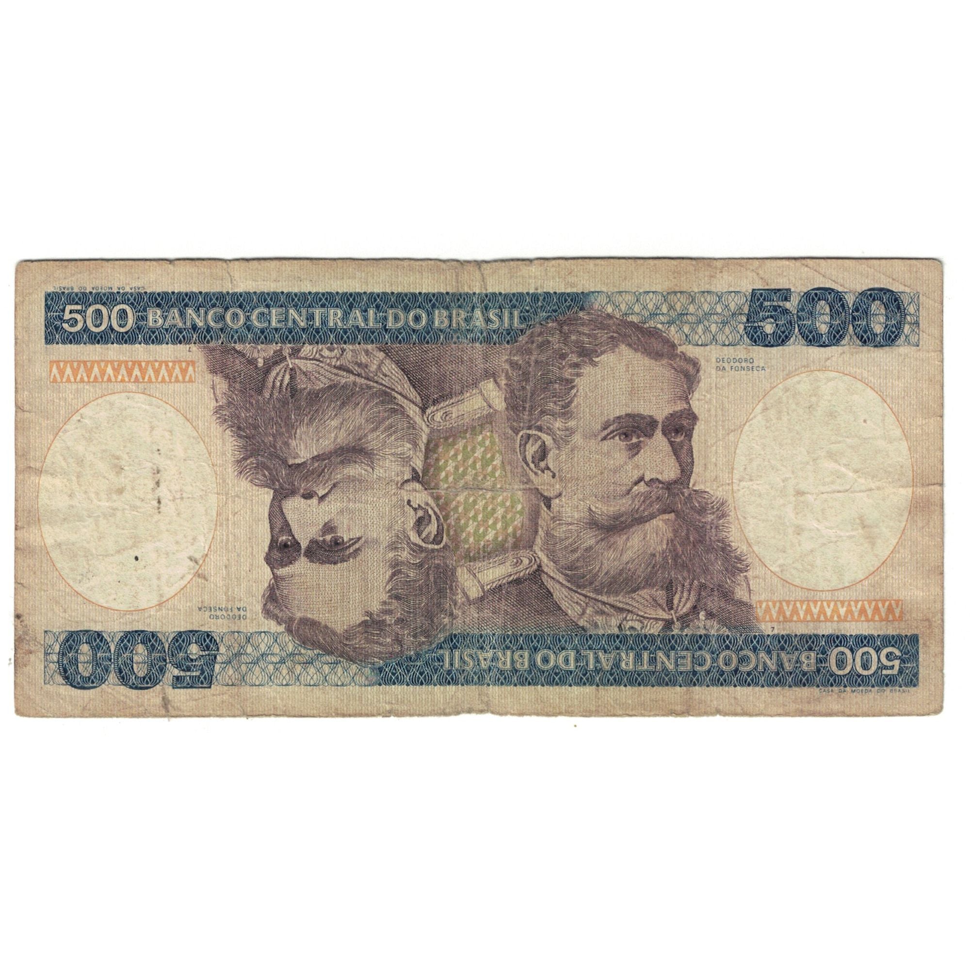 Nota, Brasil, 500 Cruzeiros, KM:200a, VF(20-25)