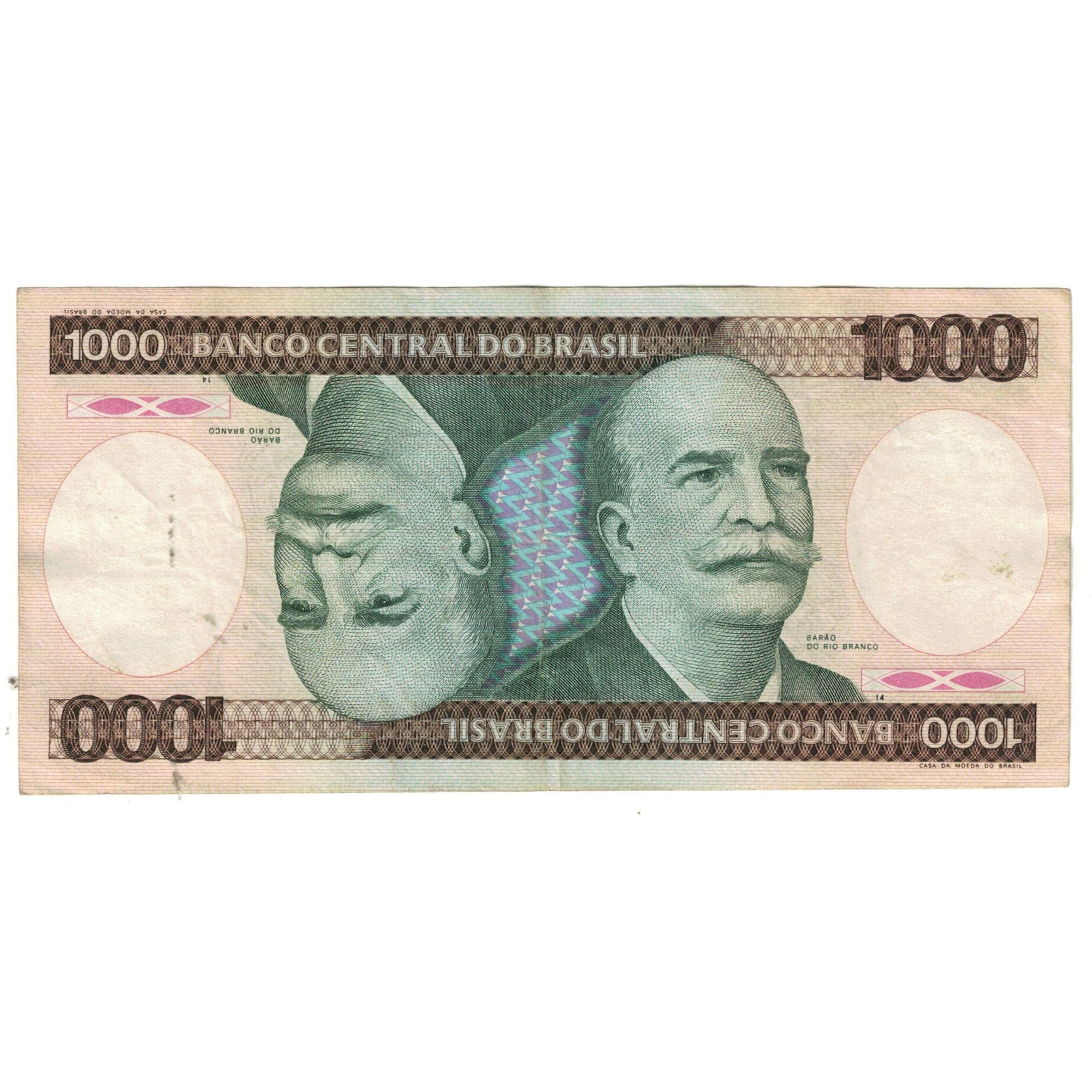 Banconote, Brasile, 1000 Cruzeiros, KM:197c, BB