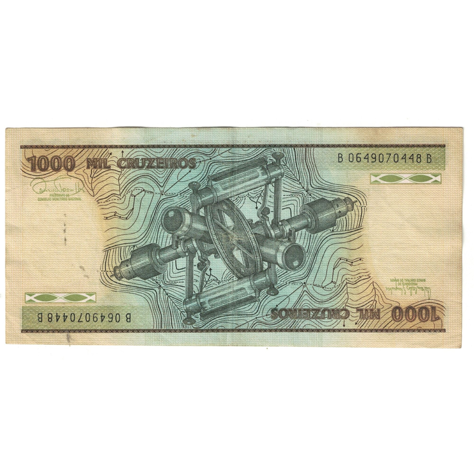 Banconote, Brasile, 1000 Cruzeiros, KM:197c, BB