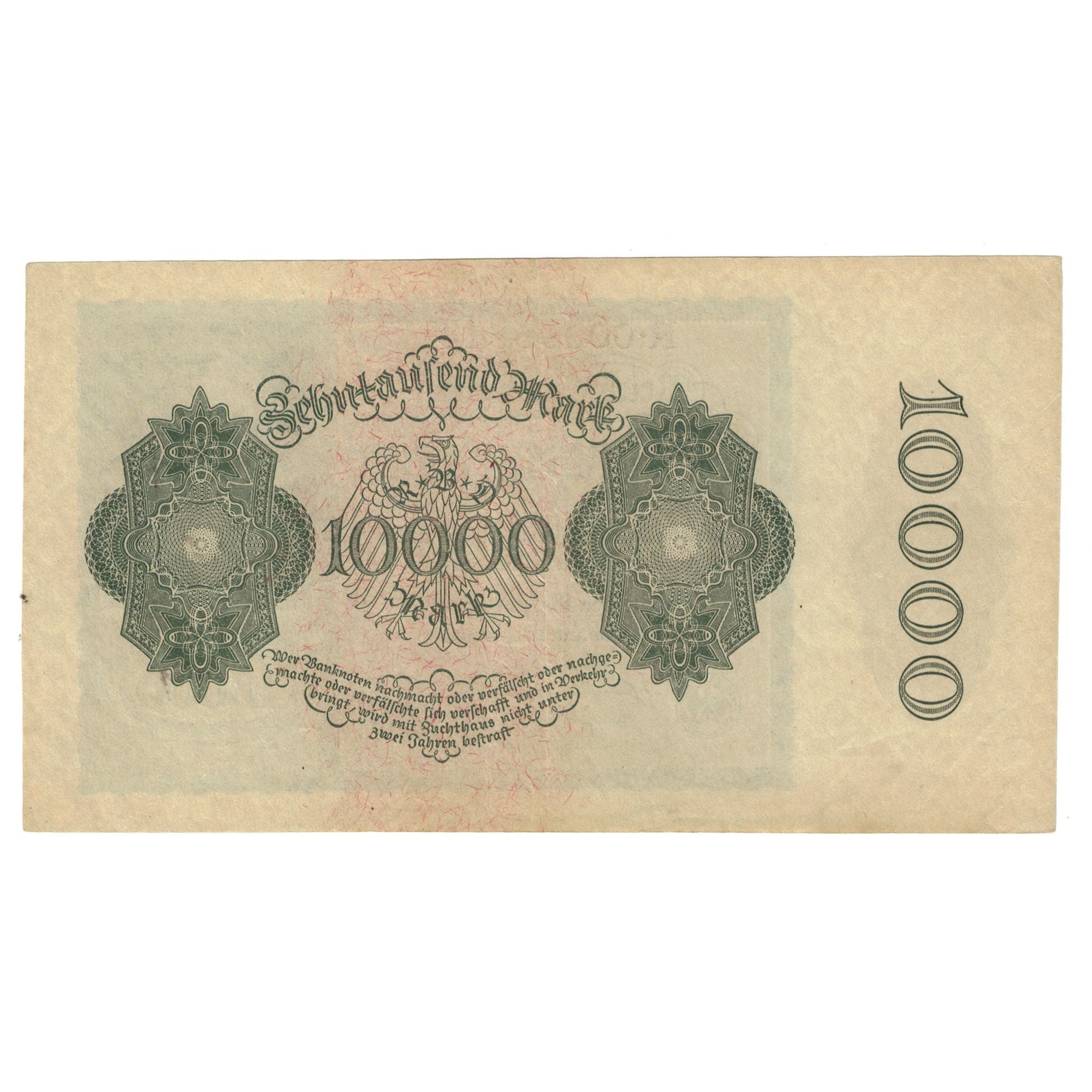 Biljet, Duitsland, 10,000 Mark, 1922, 1922-01-19, KM:71, SUP