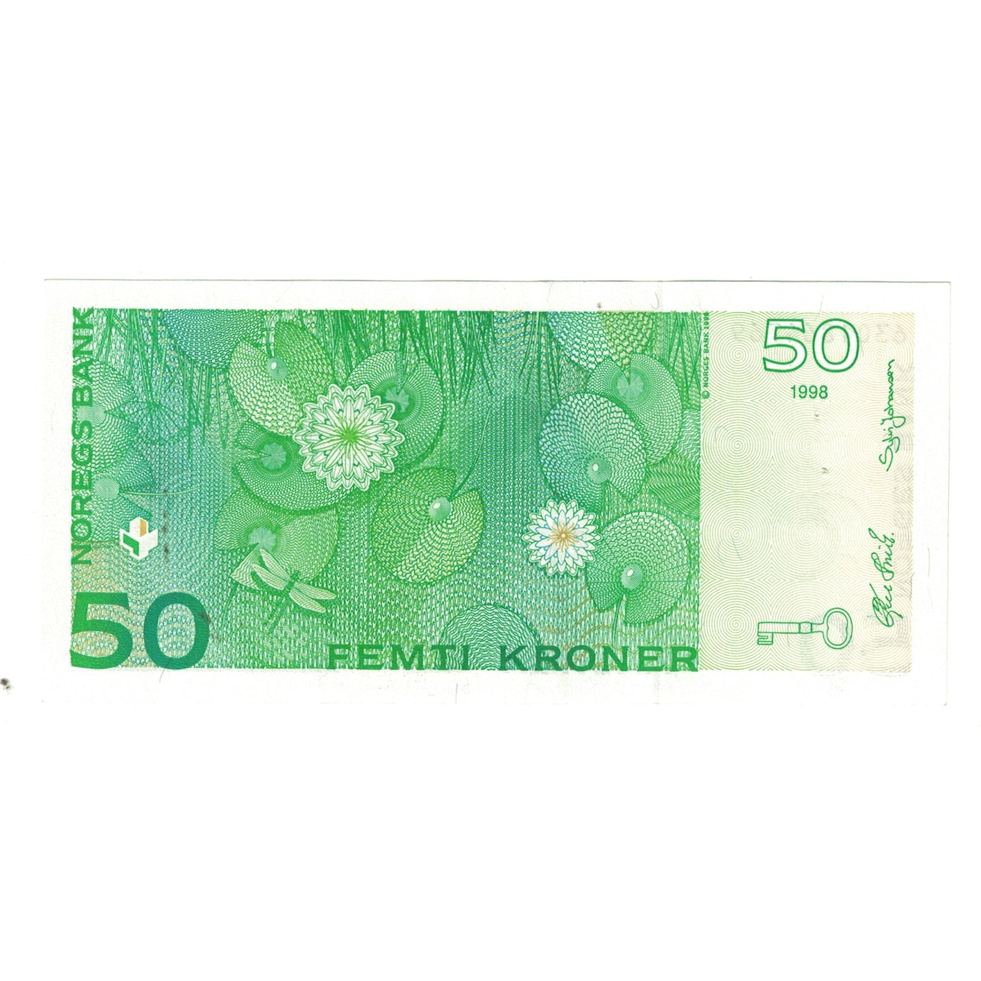 Nota, Noruega, 50 Kroner, 1998, KM:46a, UNC(63)