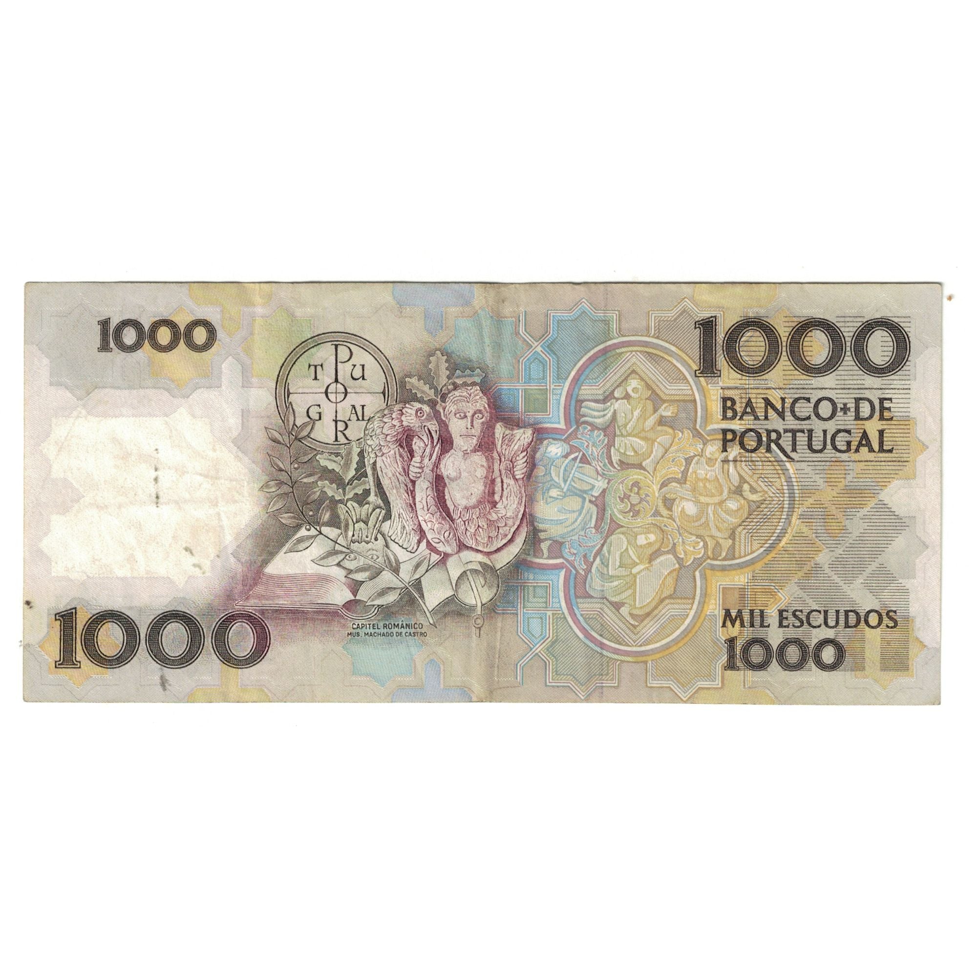 Billete, 1000 Escudos, 1983, Portugal, 1983-08-02, KM:181k, MBC