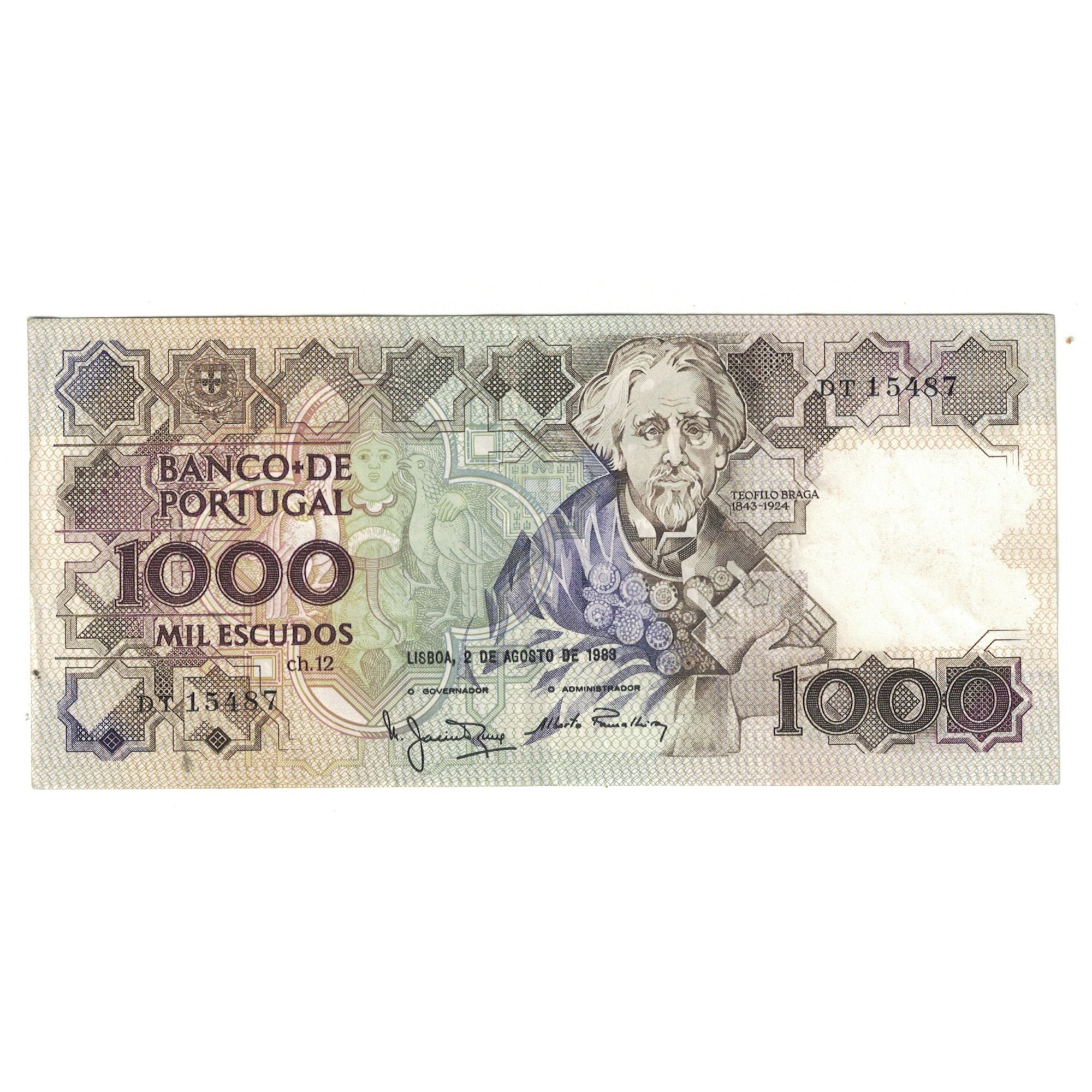 Geldschein, Portugal, 1000 Escudos, 1983, 1983-08-02, KM:181k, SS