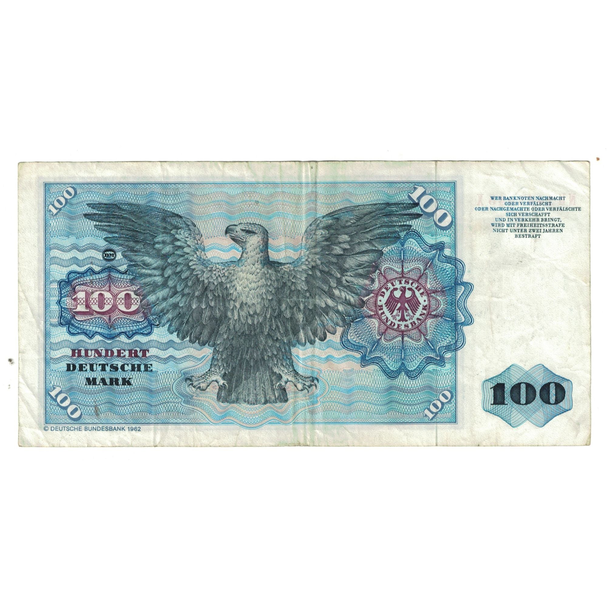 Billet, République fédérale allemande, 100 Deutsche Mark, 1980, 1980-01-02
