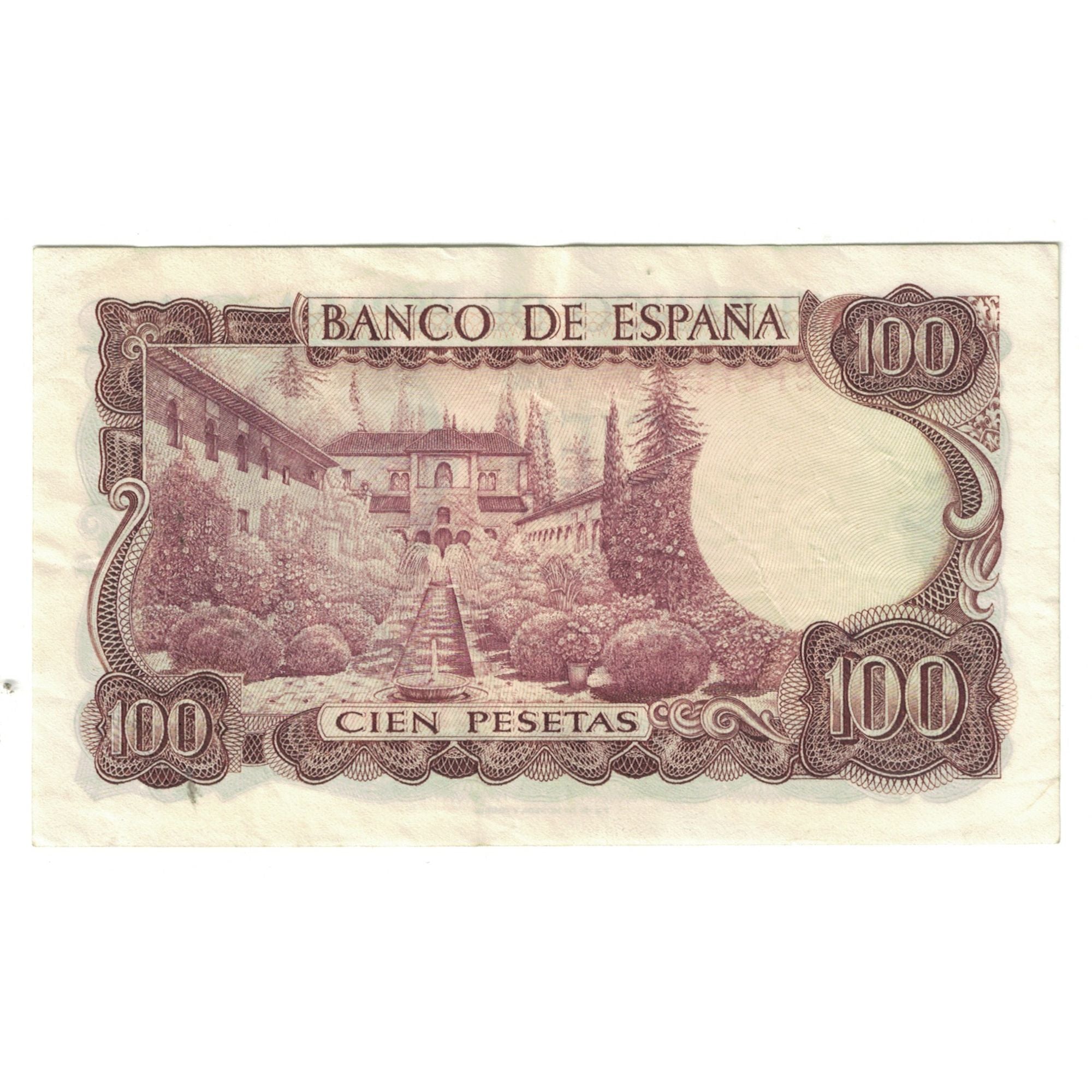 Banknote, Spain, 100 Pesetas, 1970-1971, 1970-11-17, KM:152a, EF(40-45)