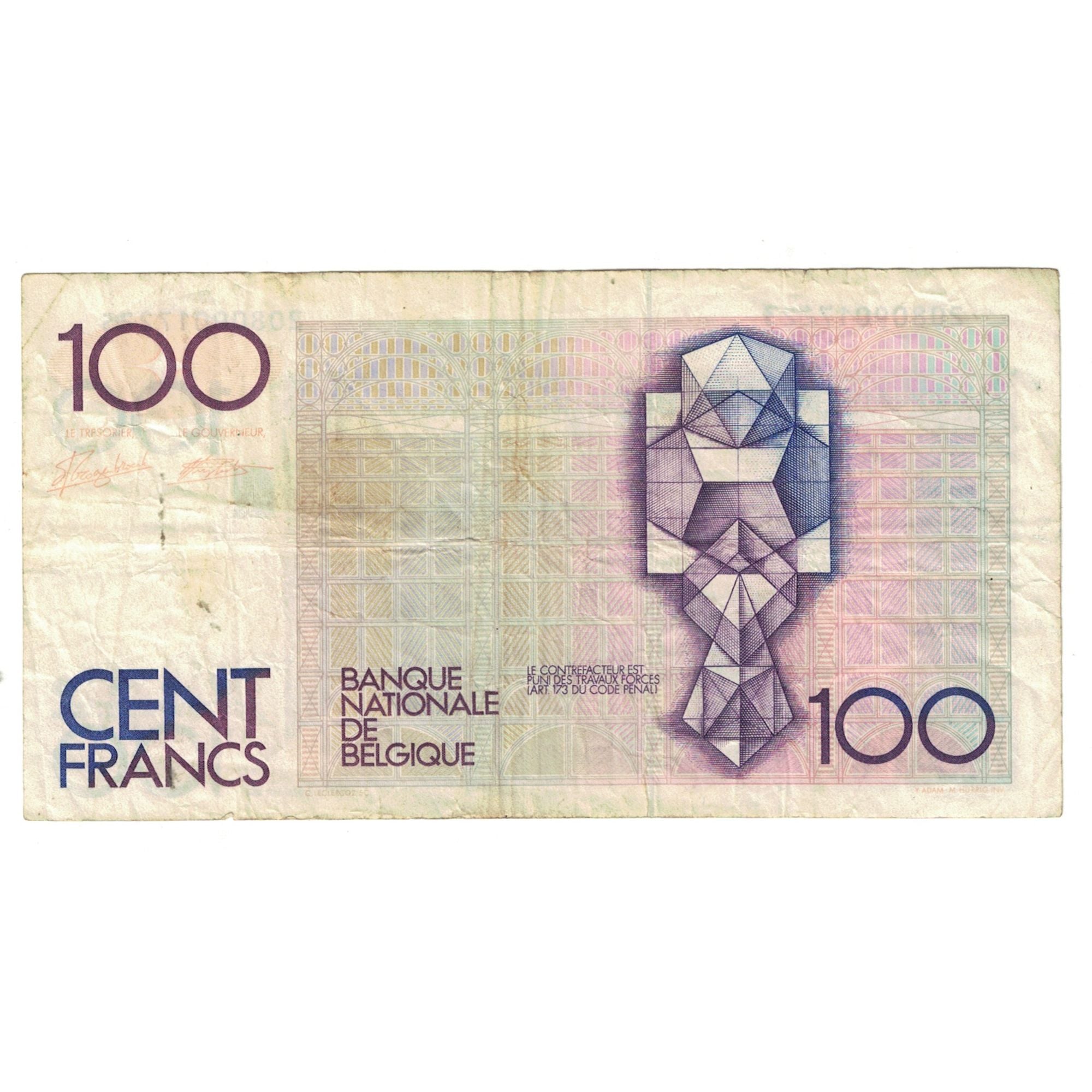 Banknot, Belgia, 100 Francs, KM:142a, VF(20-25)