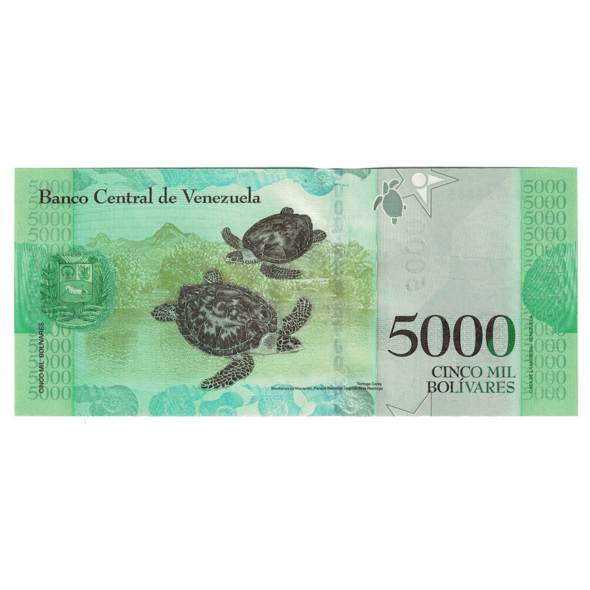 Billete, 5000 Bolivares, 2017, Venezuela, 2017-03-23, UNC