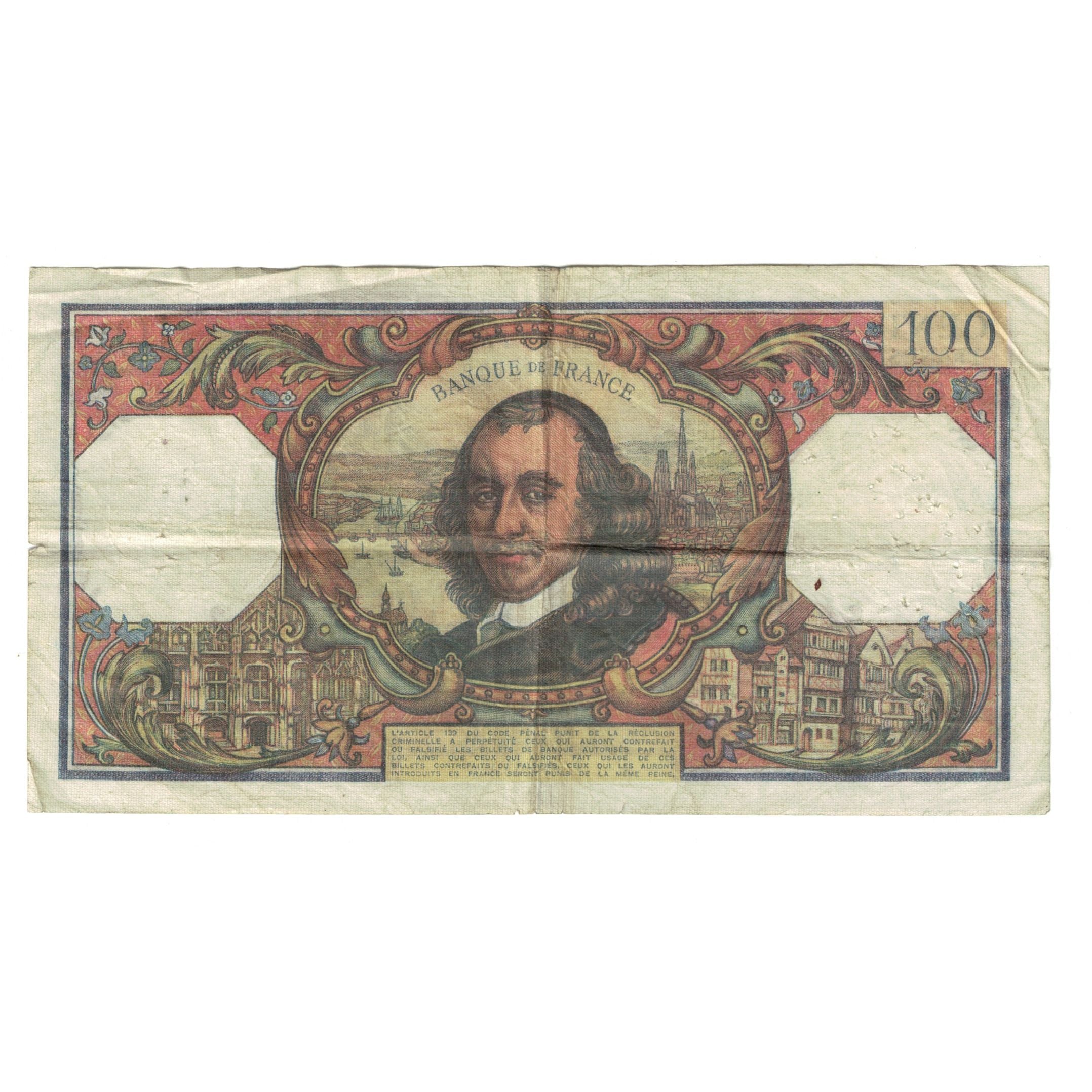 France, 100 Francs, Corneille, 1973, K.705, TB, Fayette:65.42, KM:149d