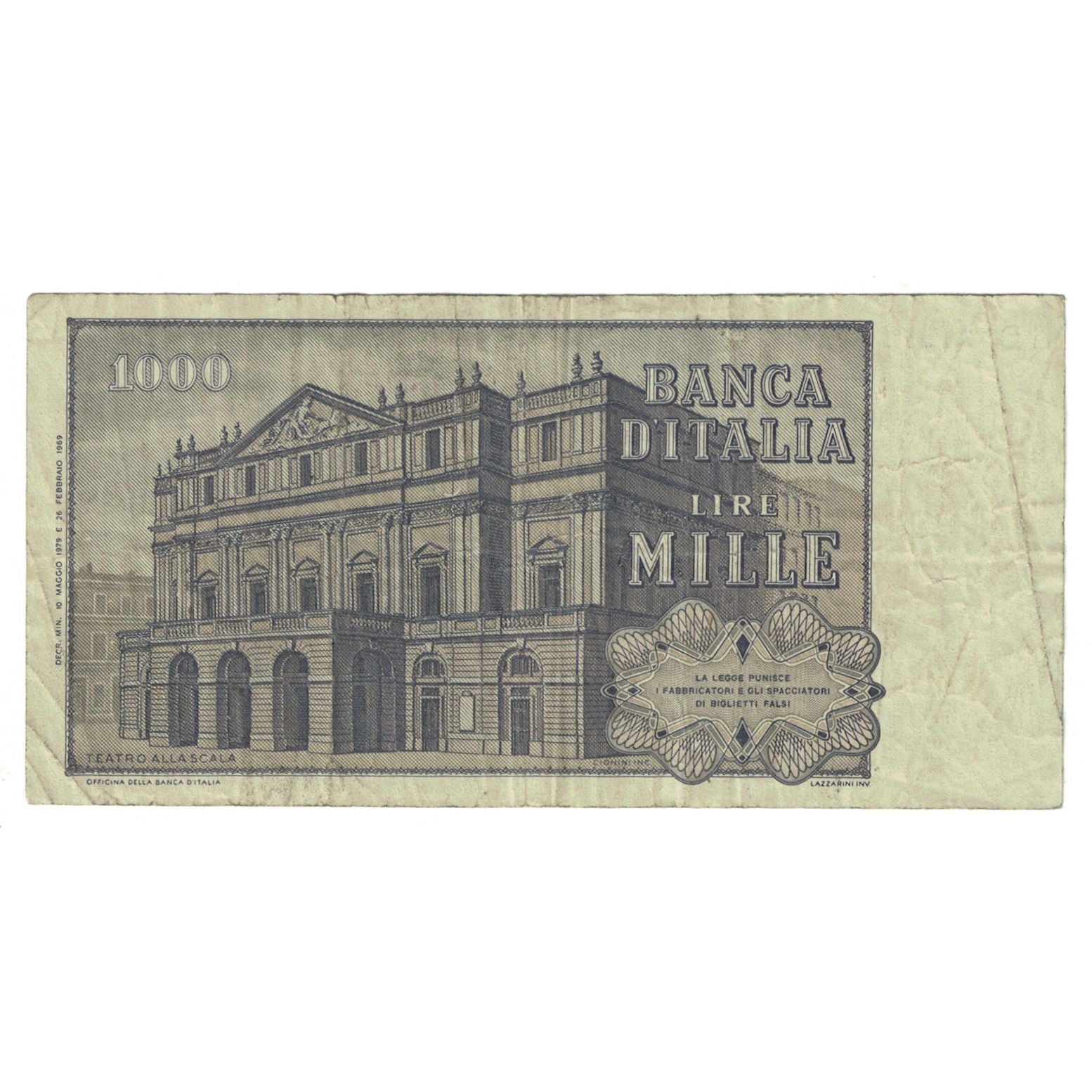 Billet, Italie, 1000 Lire, 1979, 1979-05-10, KM:101g, TTB