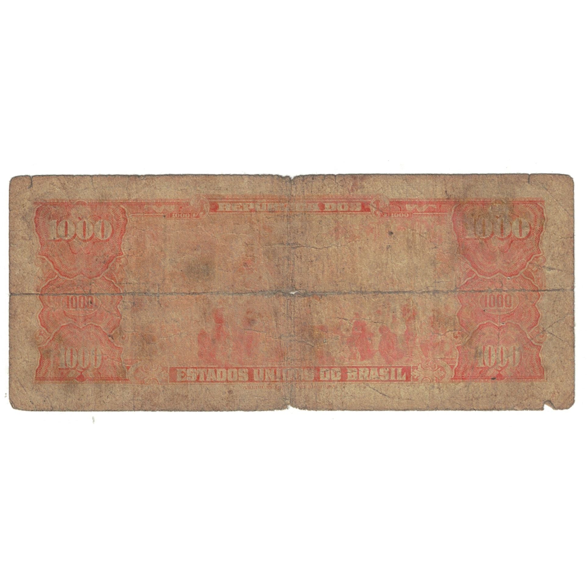 Banknot, Brazylia, 1000 Cruzeiros, KM:156b, VF(20-25)