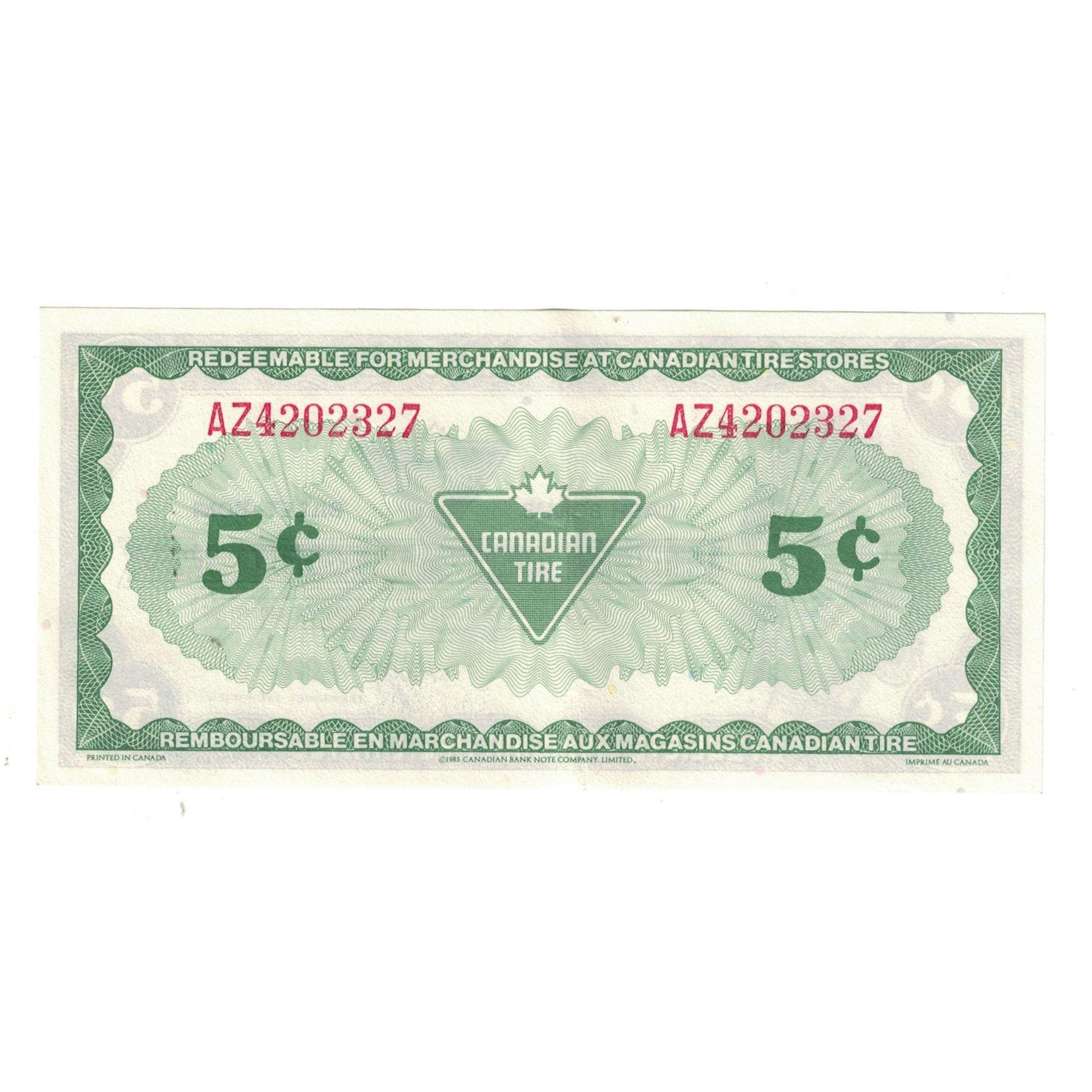 Biljet, Canada, 5 Cents, CASH BONUS PUBLICITY BANKNOTE, NIEUW