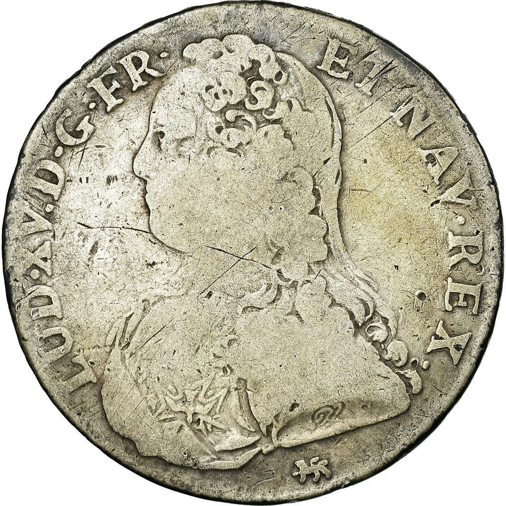 Coin, France, Louis XV, 1/2 Écu aux branches d'olivier, 1/2 ECU, 44 Sols, 1728