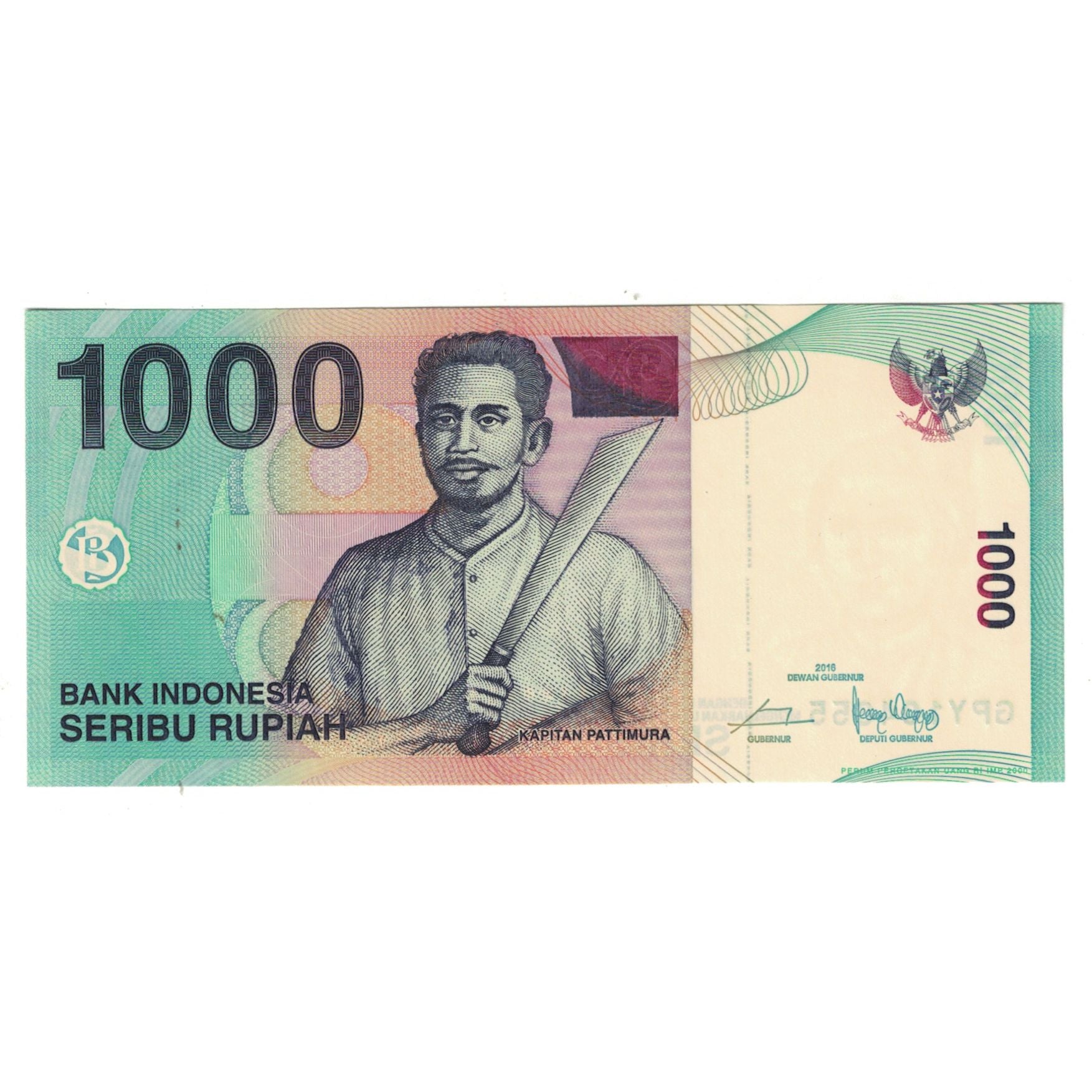 Biljet, Indonesië, 1000 Rupiah, 2016, KM:141a, NIEUW