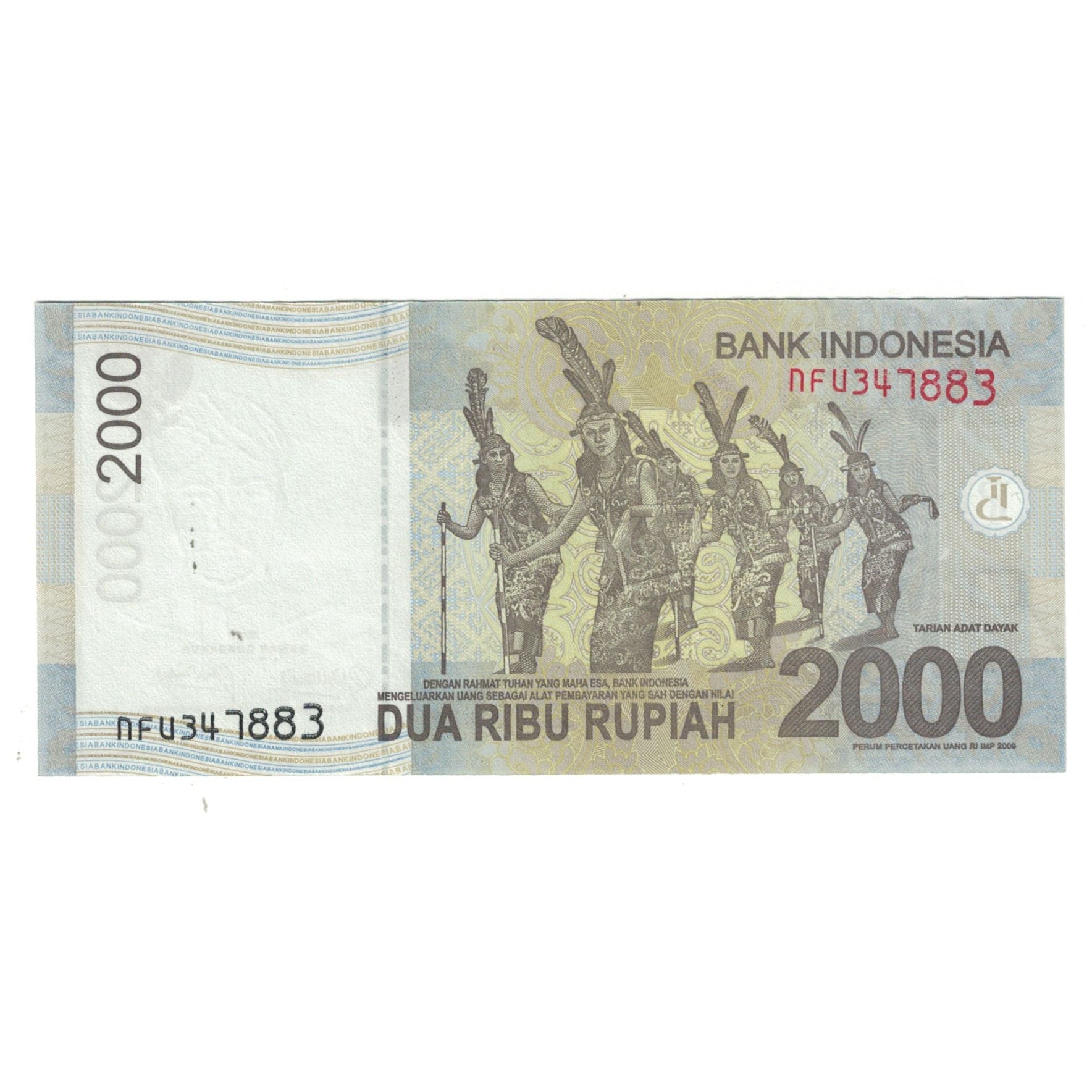 Banknote, Indonesia, 2000 Rupiah, 2011, KM:148b, UNC(65-70)