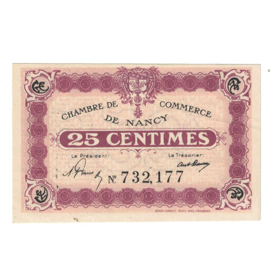 Francja, Nancy, 25 Centimes, UNC(63), Pirot:87.58