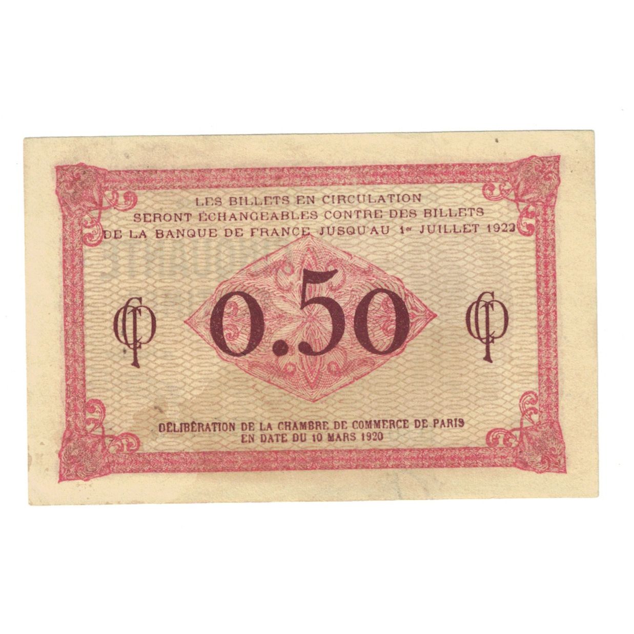 Frankrijk, 50 Centimes, Other, 1920, A.81, PARIS, TTB