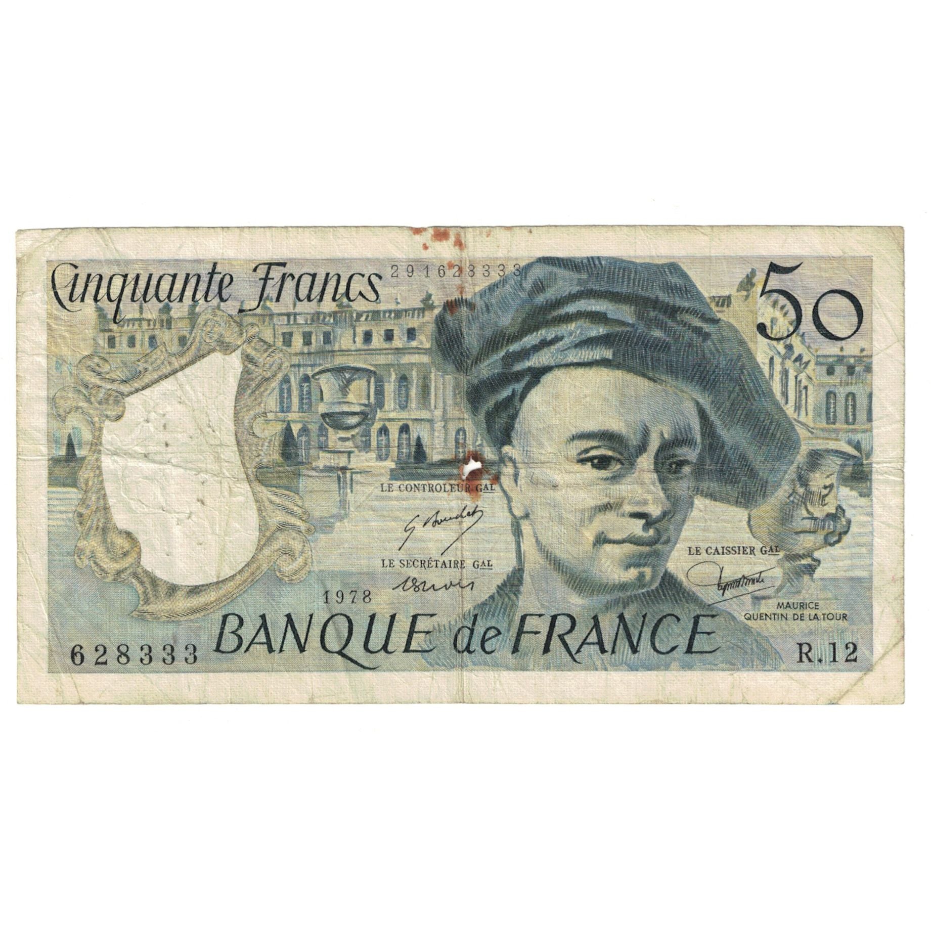 Francia, 50 Francs, Quentin de La Tour, 1978, R.12, BC, Fayette:67.3, KM:152a