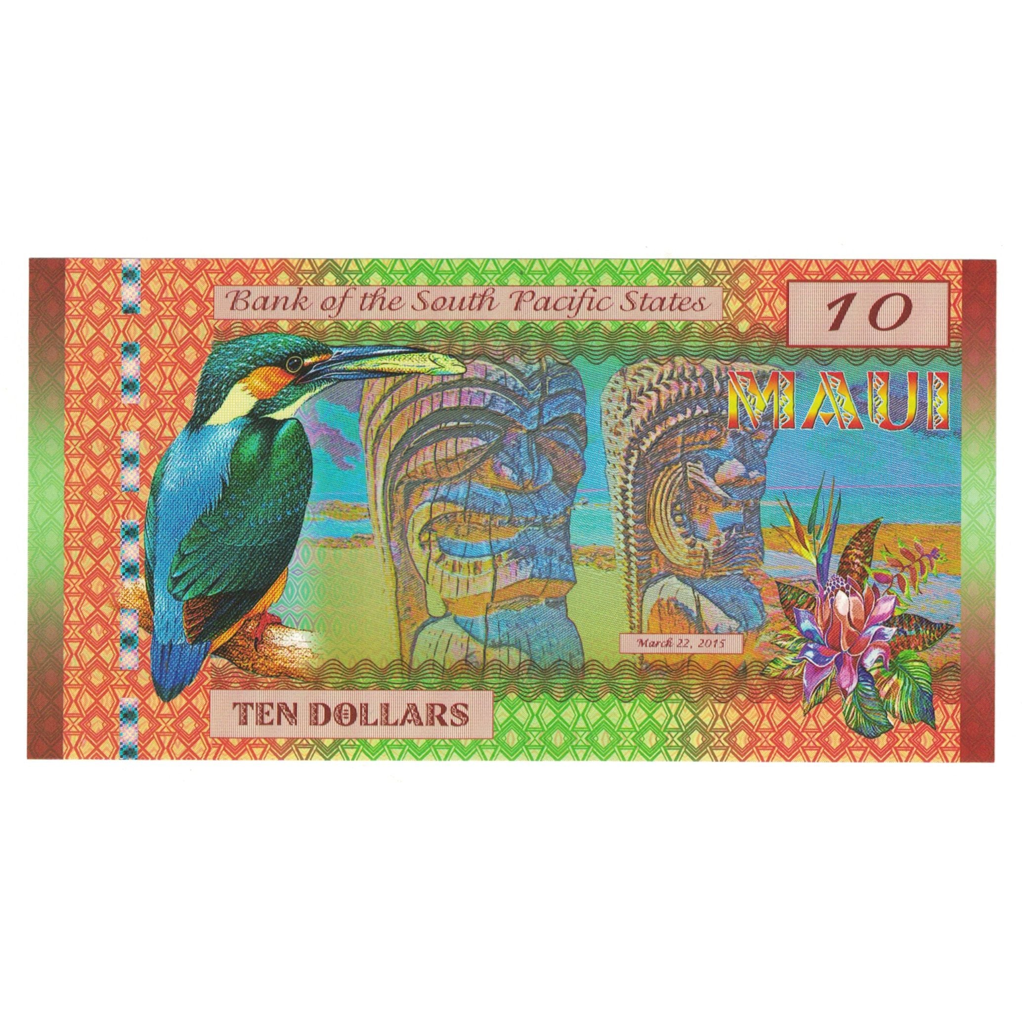 Billete, 10 Dollars, 2015, Estados Unidos, 2015-03-22, MAUI PACIFIC STATES, UNC