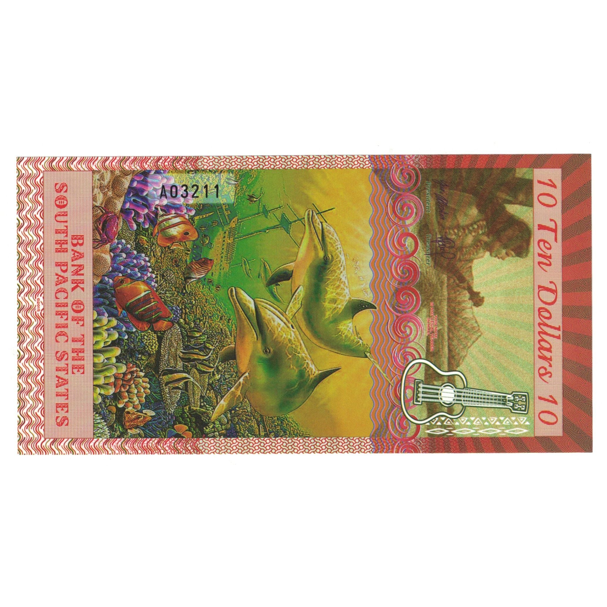 Banknote, United States, 10 Dollars, 2015, 2015-03-22, MAUI PACIFIC STATES