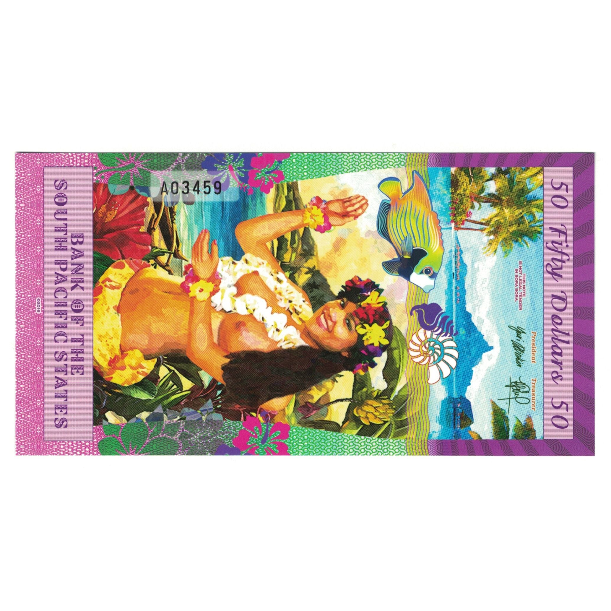 Geldschein, Vereinigte Staaten, 50 Dollars, 2016, 2016-06-24, BORA BORA PACIFIC