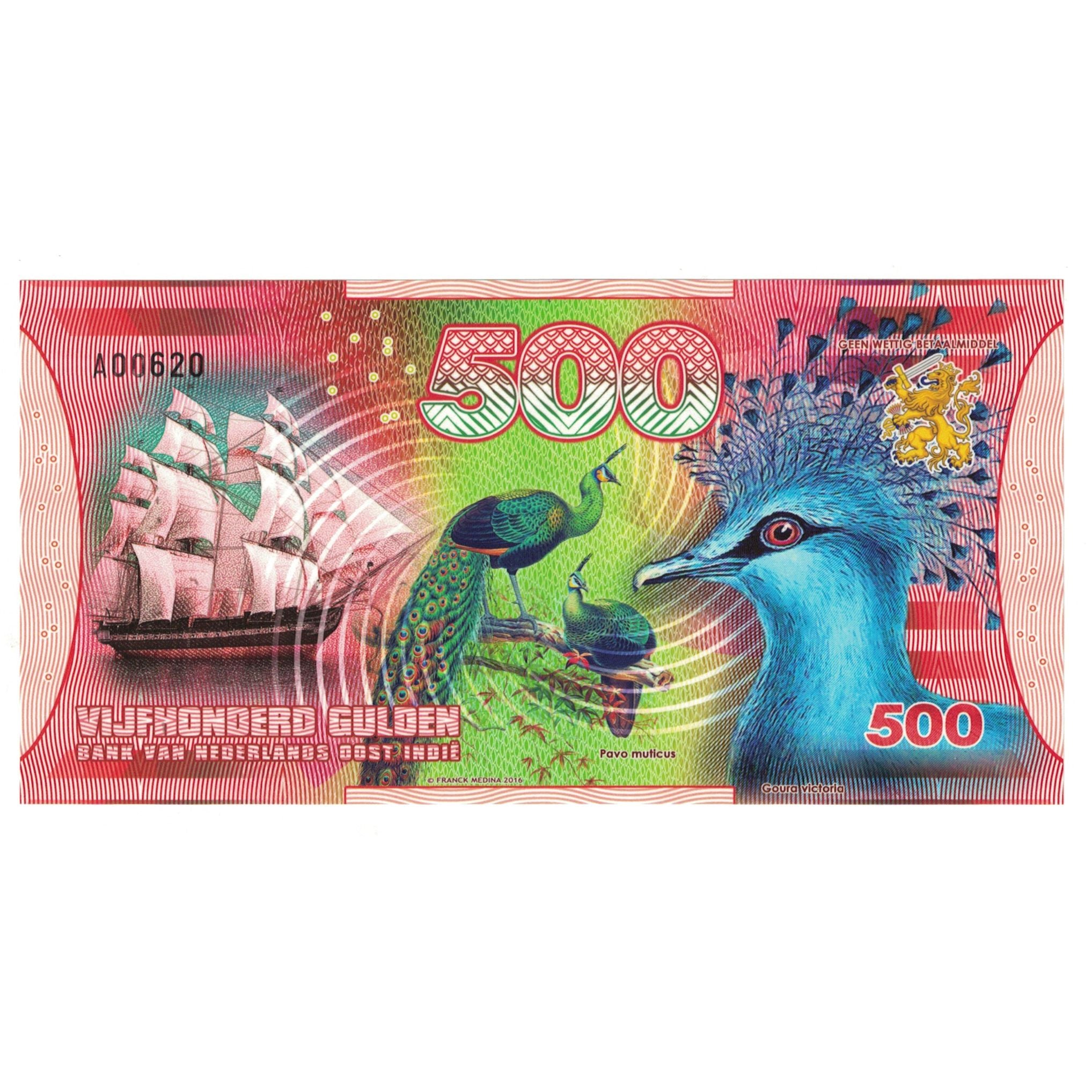 Banknote, Netherlands, 500 Gulden, 2016, 2016-11-20, OOST INDIES, UNC(65-70)