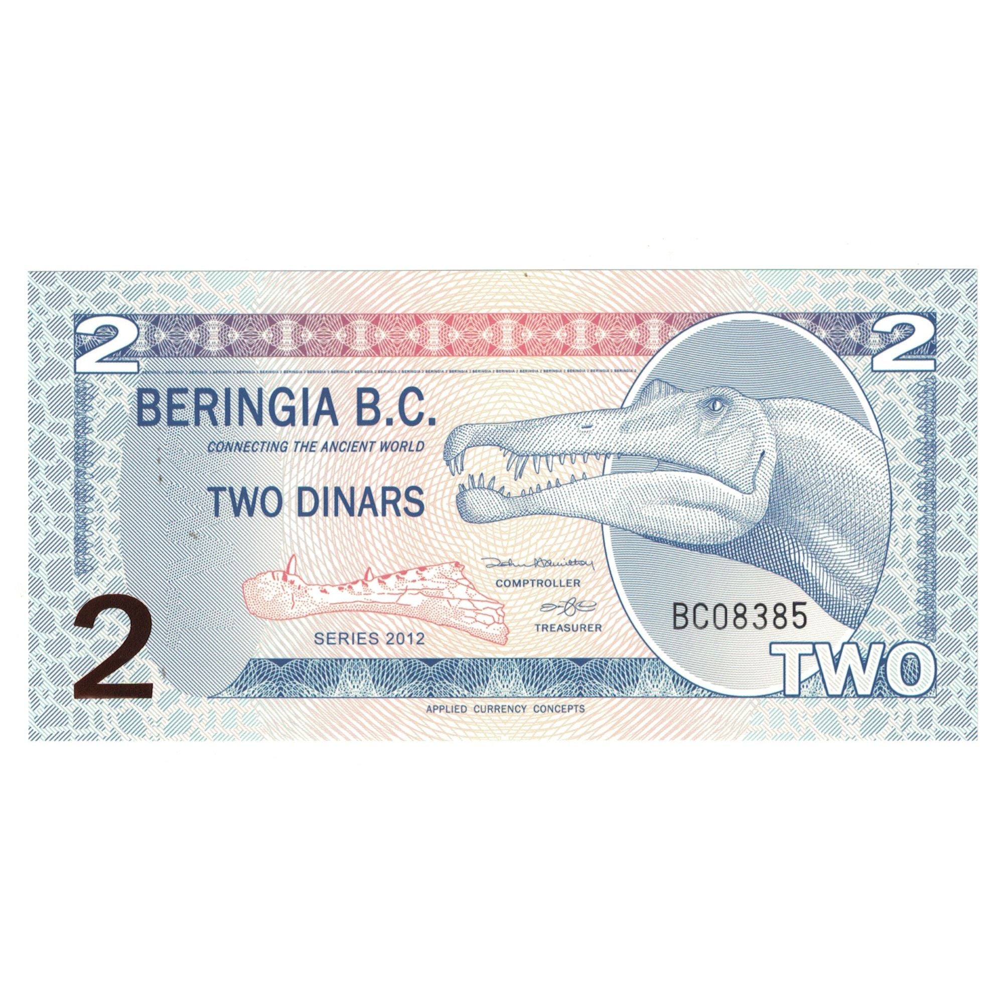 Billet, Canada, 2 Dinara, 2012, BERINGIA B C, NEUF