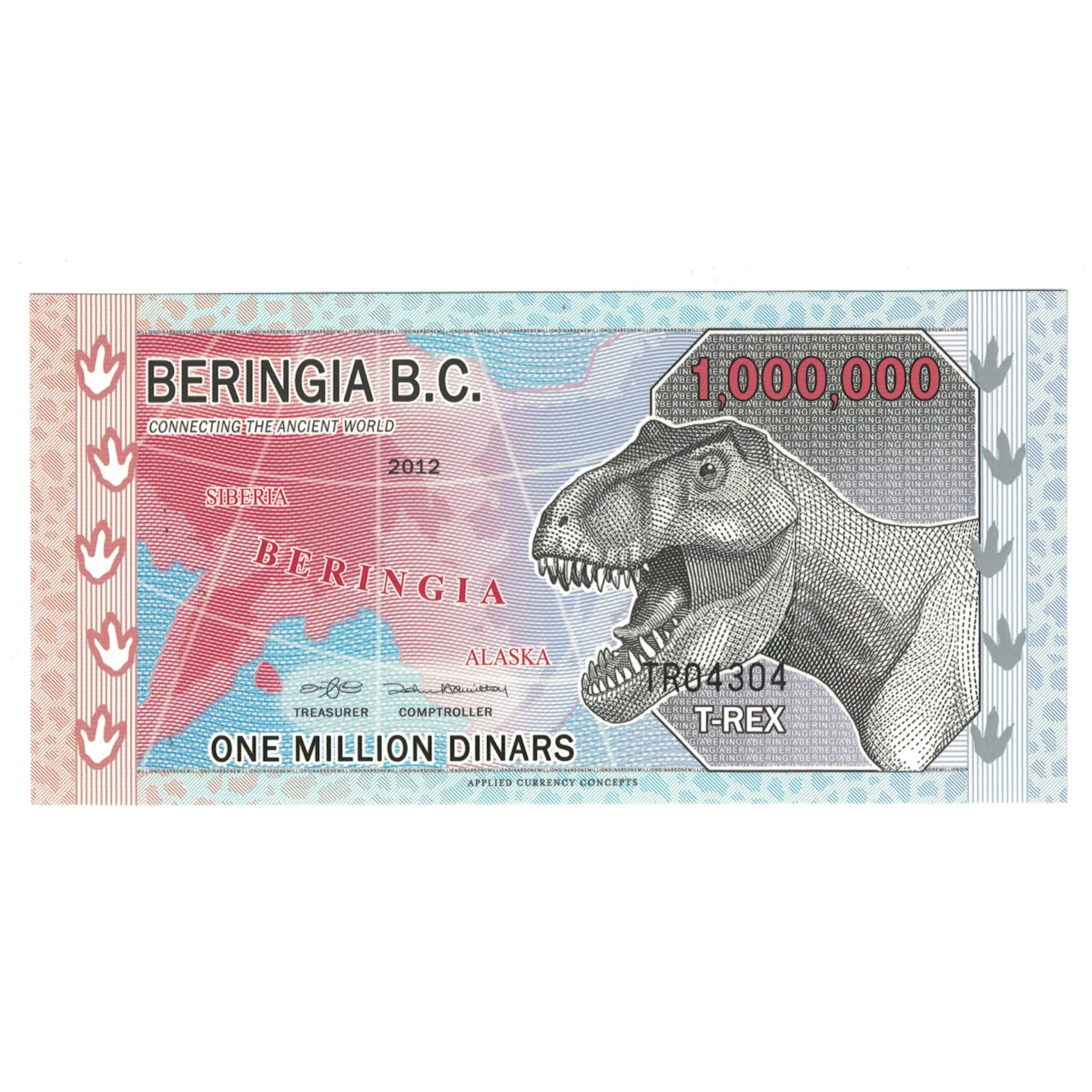 Billete, Dinar, 2012, Canadá, 1000000 BERINGIA B C, UNC