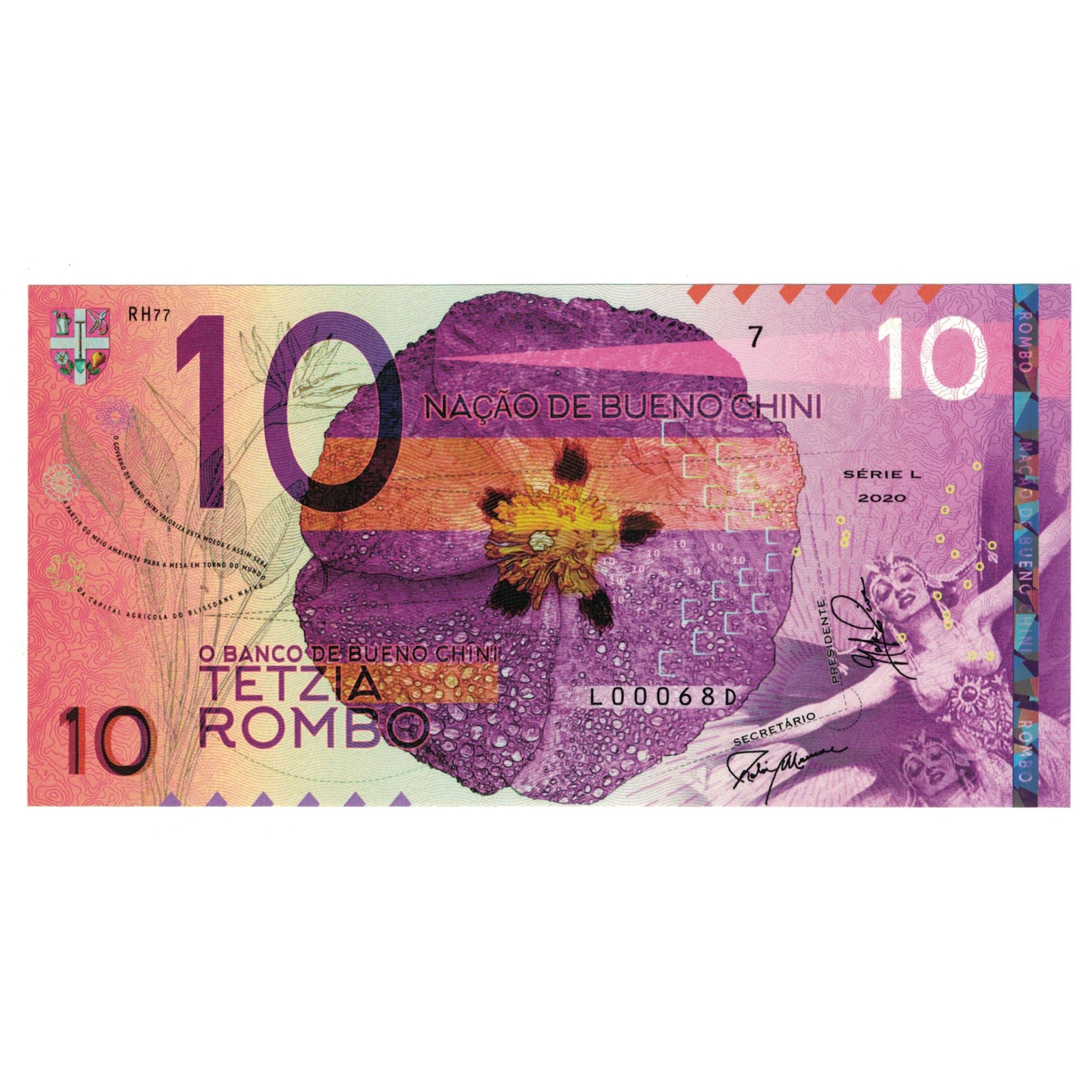 Banknote, Spain, Tourist Banknote, 2020, 10 ROMBO BANCO DE BUENO CHINI POLYMER