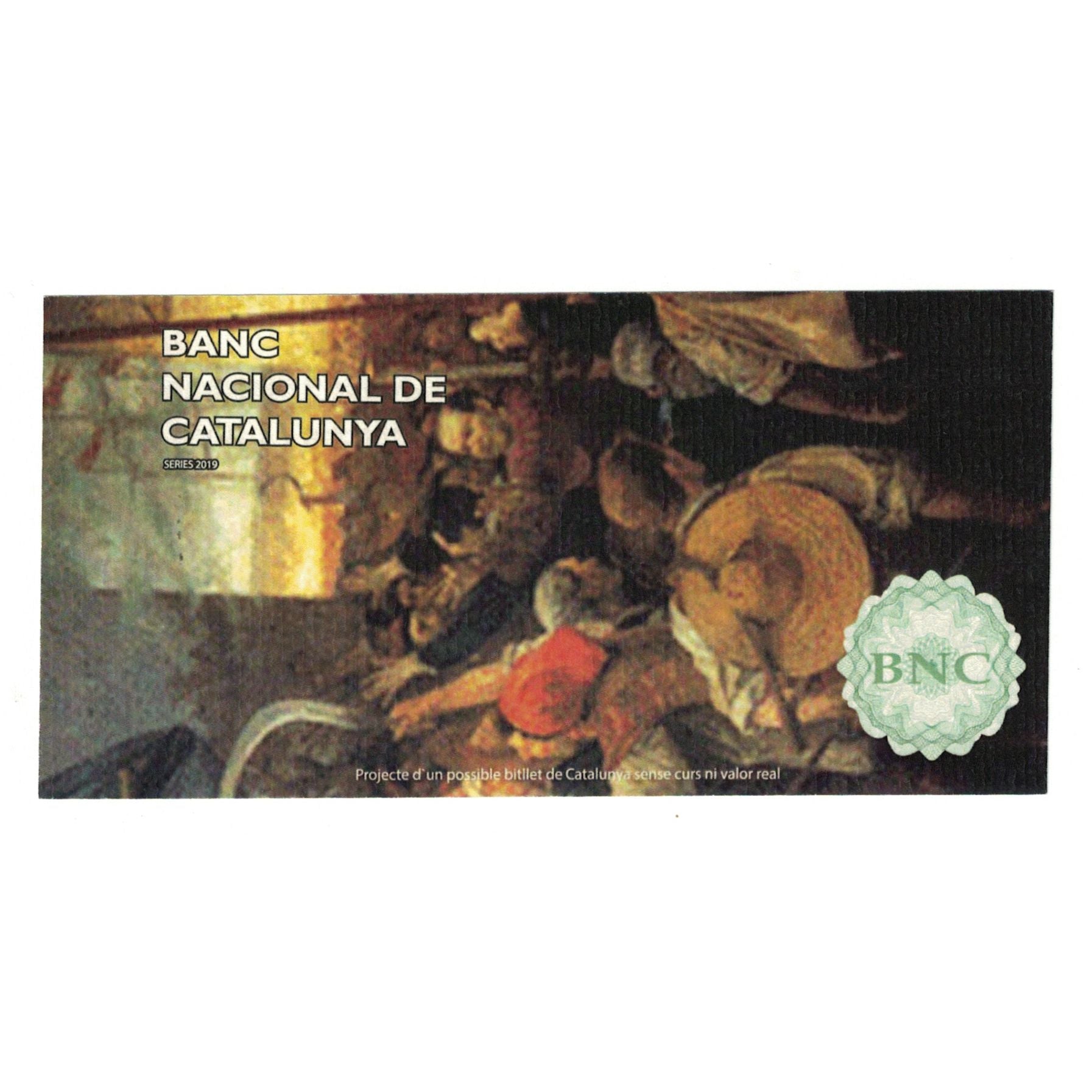 Nota, Espanha, Tourist Banknote, 2019, 1 LLIURA BANC CATALUNYA, UNC(65-70)