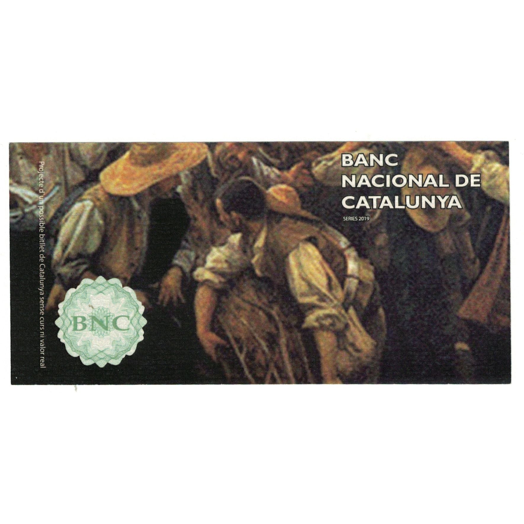 Banknot, Hiszpania, Tourist Banknote, 2019, 7 LLIURES CATALUNYA, UNC(65-70)
