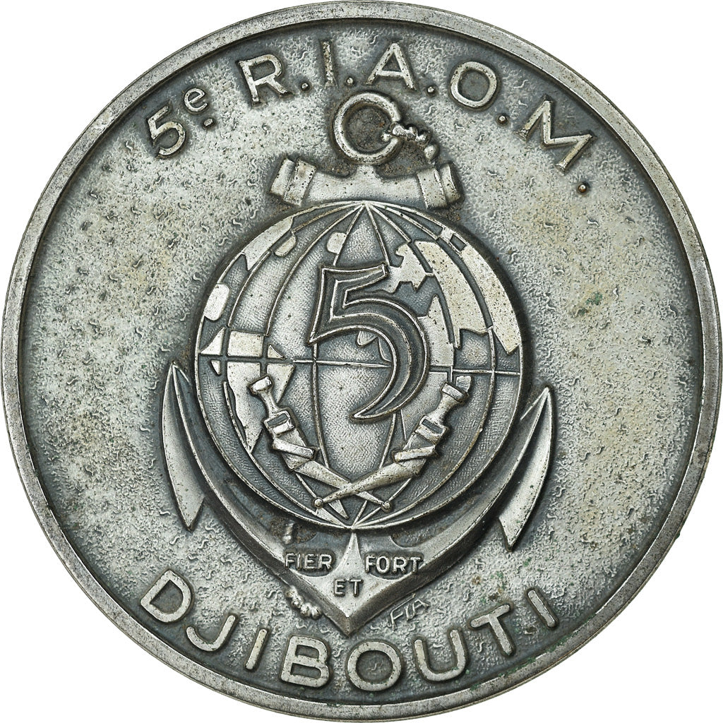 France, Médaille, 5ème Régiment Interarmée d'Outre Mer, Djibouti, TTB