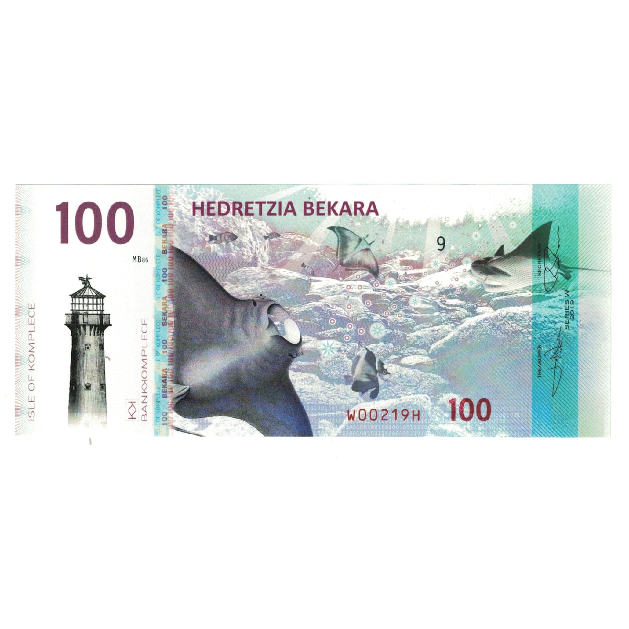 Billet, États-Unis, Billet Touristique, 2019, ISLE OF KOMPLECE 100 BEKARA, NEUF