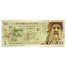 Banknote, Italy, Tourist Banknote, 2018, REPUBBLICA D'ARTE 50 LEONI, UNC(65-70)