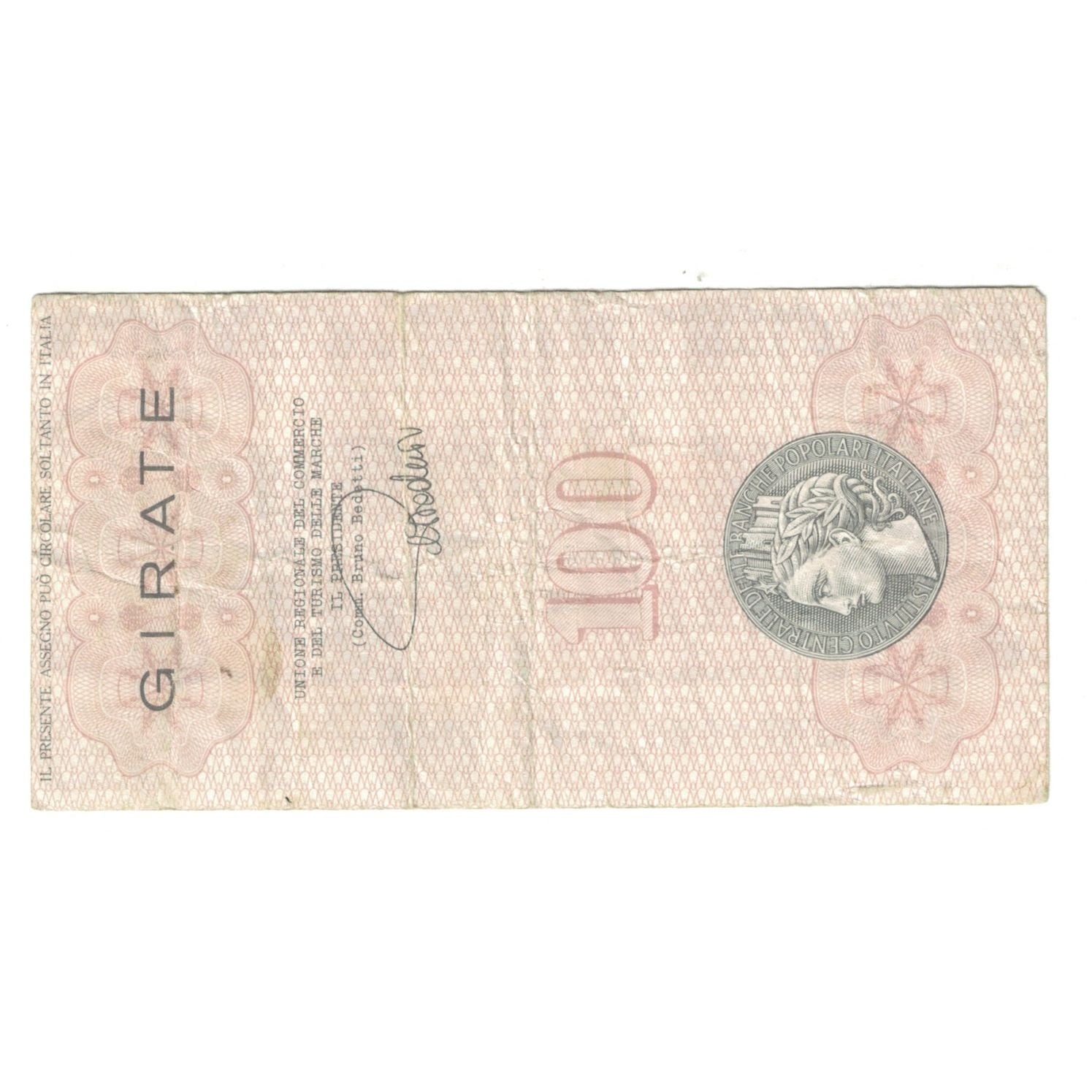 Nota, Itália, 100 Lire, 1977, 1977-07-06, Istituto Centrale delle Banche