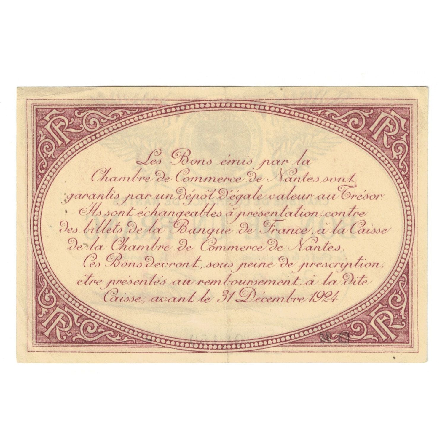 France, Nantes, 1 Franc, AU(55-58), Pirot:88-8