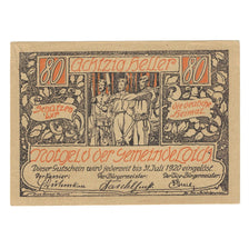 Banknote, Austria, LOICH, 80 Heller, personnage, 1920, 1920-07-31, UNC(63)