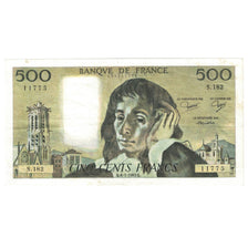 France, 500 Francs, Pascal, 1983, S.18211775, EF(40-45), Fayette:71.28, KM:156e