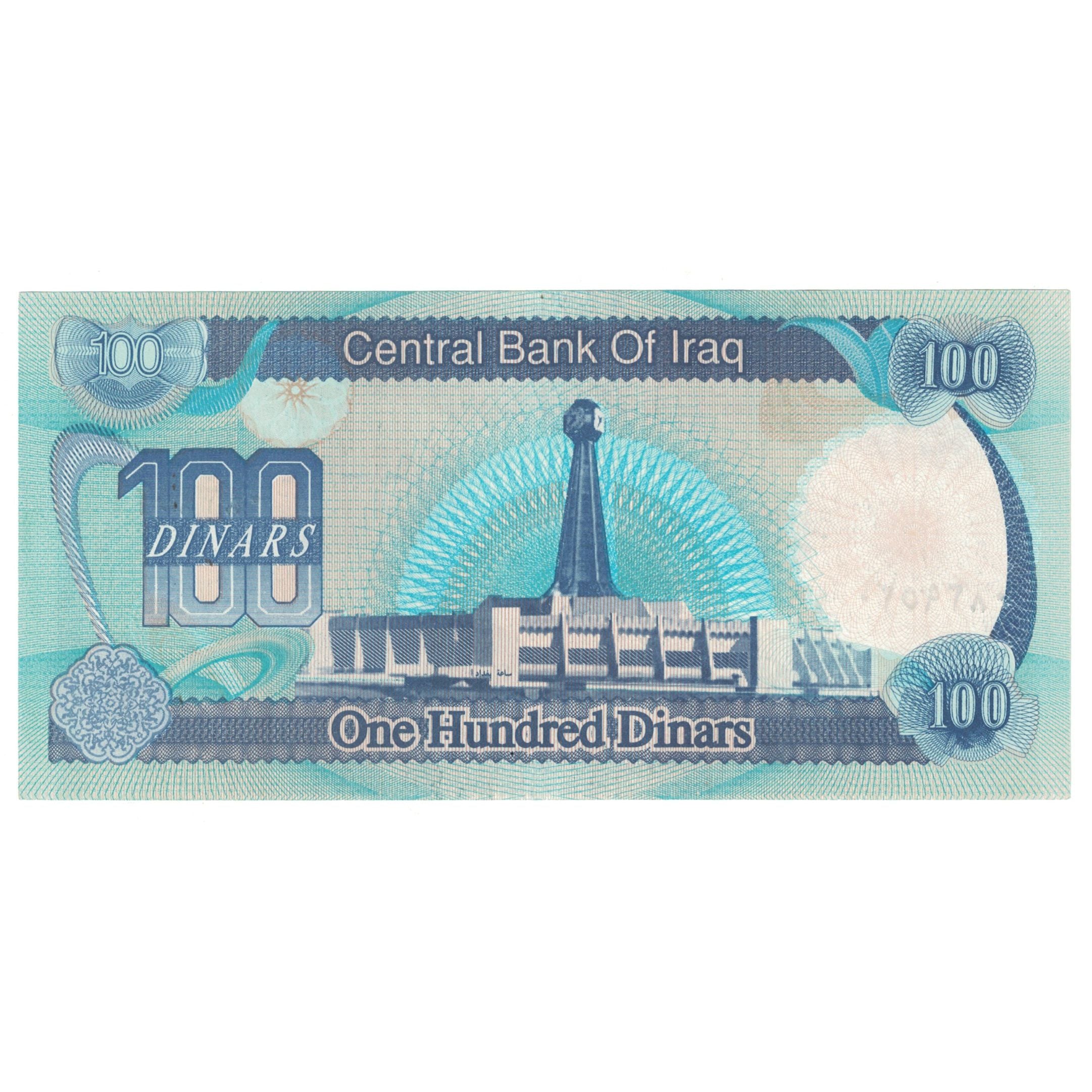 Banknot, Irak, 100 Dinars, KM:84a1, UNC(65-70)