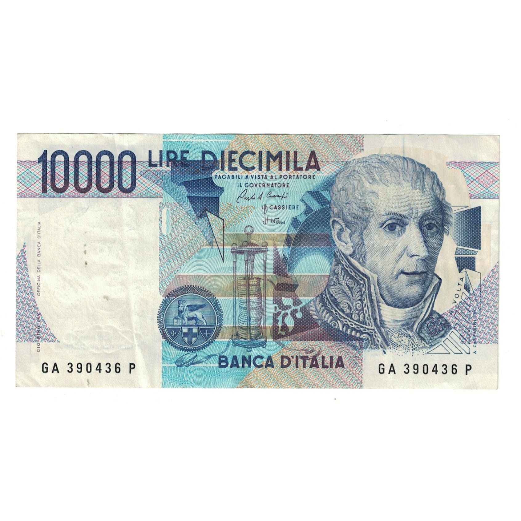 Banconote, Italia, 10,000 Lire, 1984-1985, 1984-09-03, KM:112d, BB